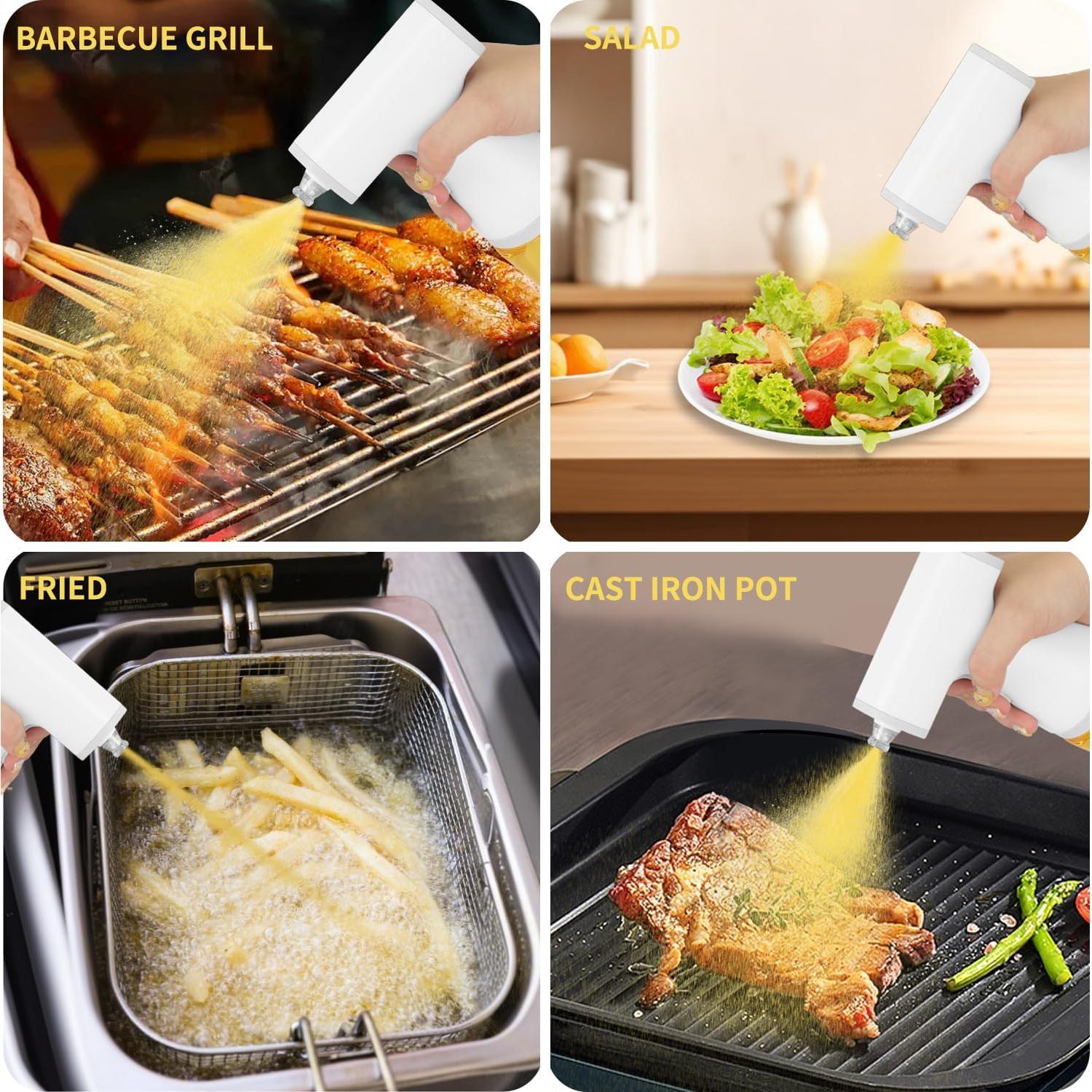 Pulverizador Eléctrico de Aceite DDD 250 ml Blanco Recargable