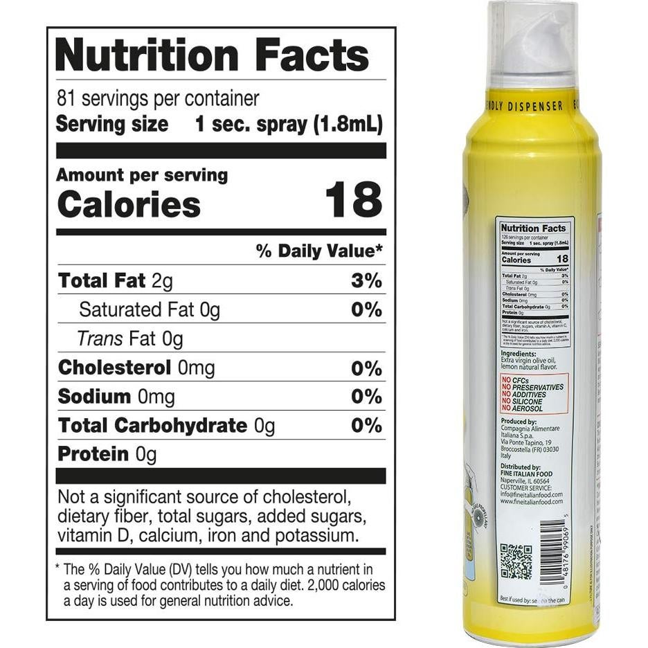 Spray de Aceite de Oliva Virgen Extra Limón Mantova 236ml