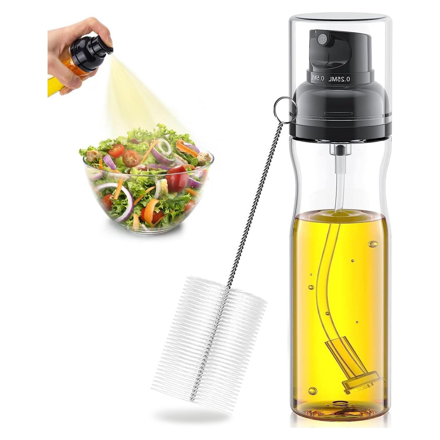 Botella pulverizadora de aceite de oliva Milukon 250ml con cepillo