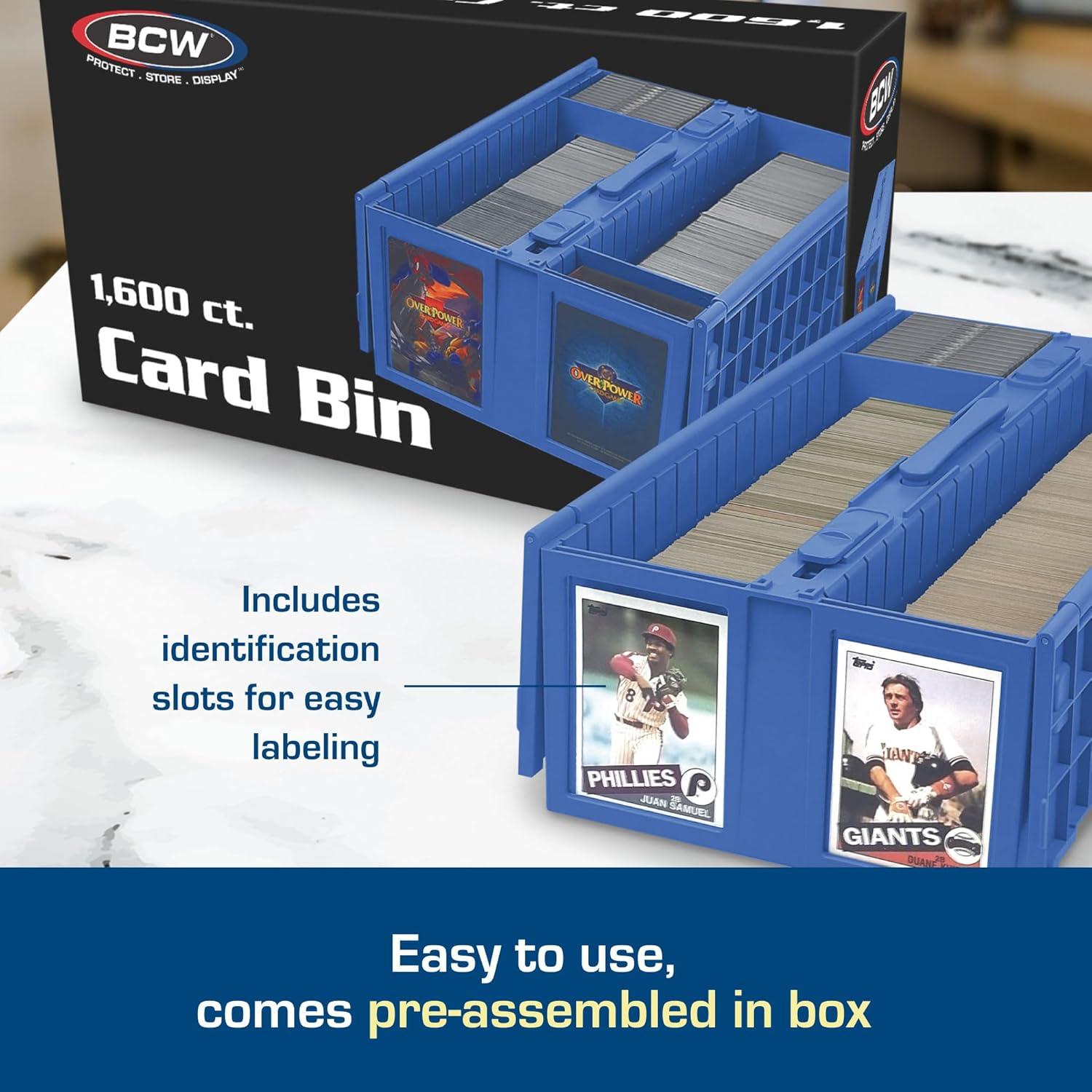 Caja de Cartas Coleccionables BCW - Paquete de 2, Azul, 1600 Cartas