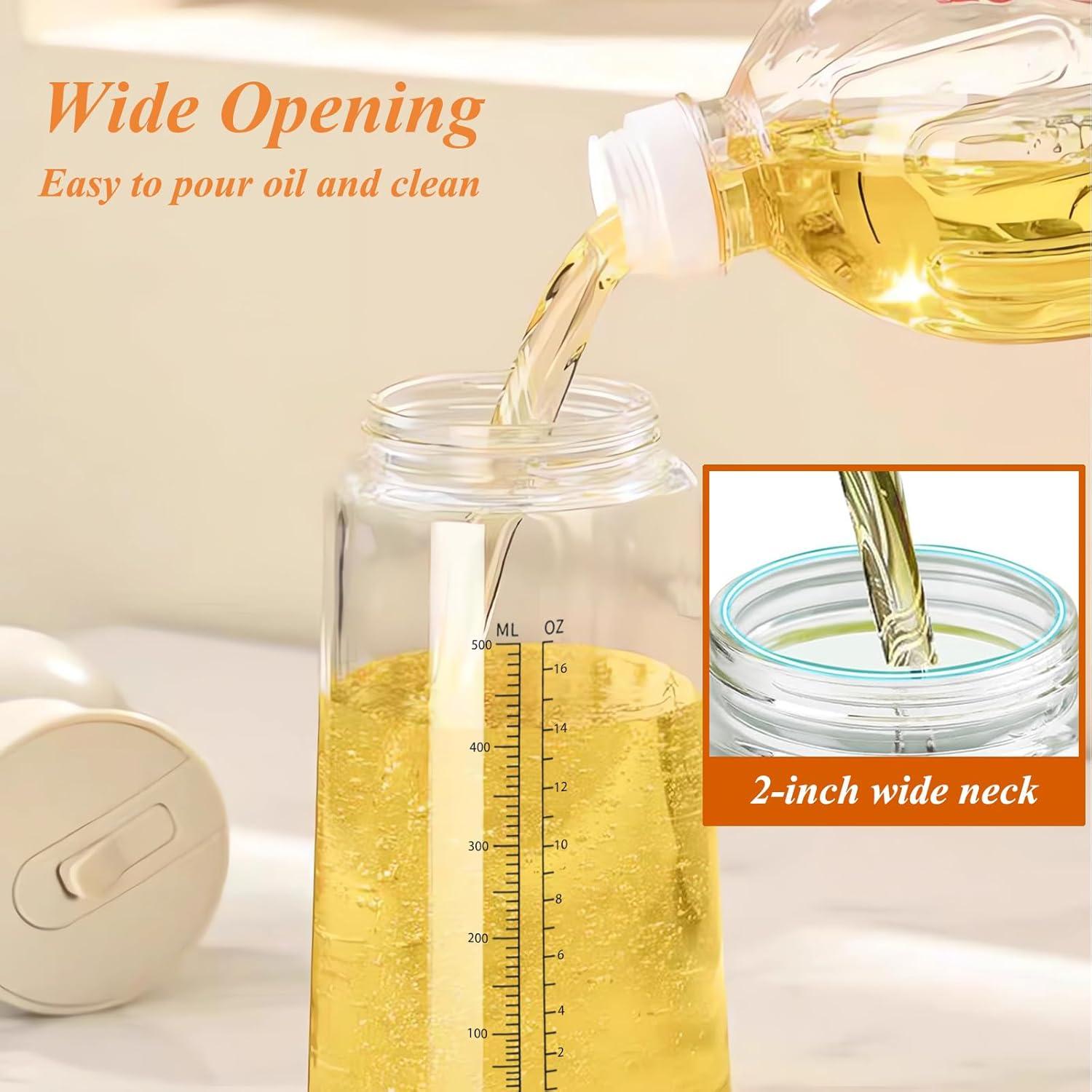 Botella Dispensadora de Aceite TENTA KITCHEN 550ml 2 en 1