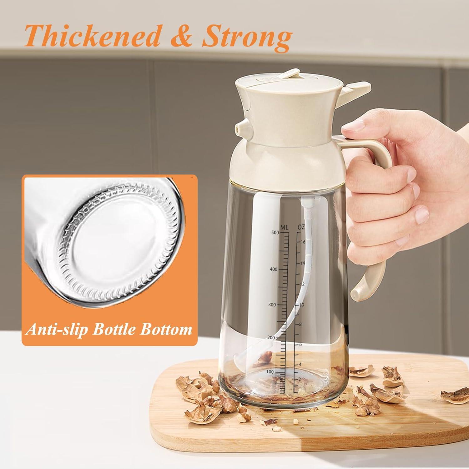 Botella Dispensadora de Aceite TENTA KITCHEN 550ml 2 en 1