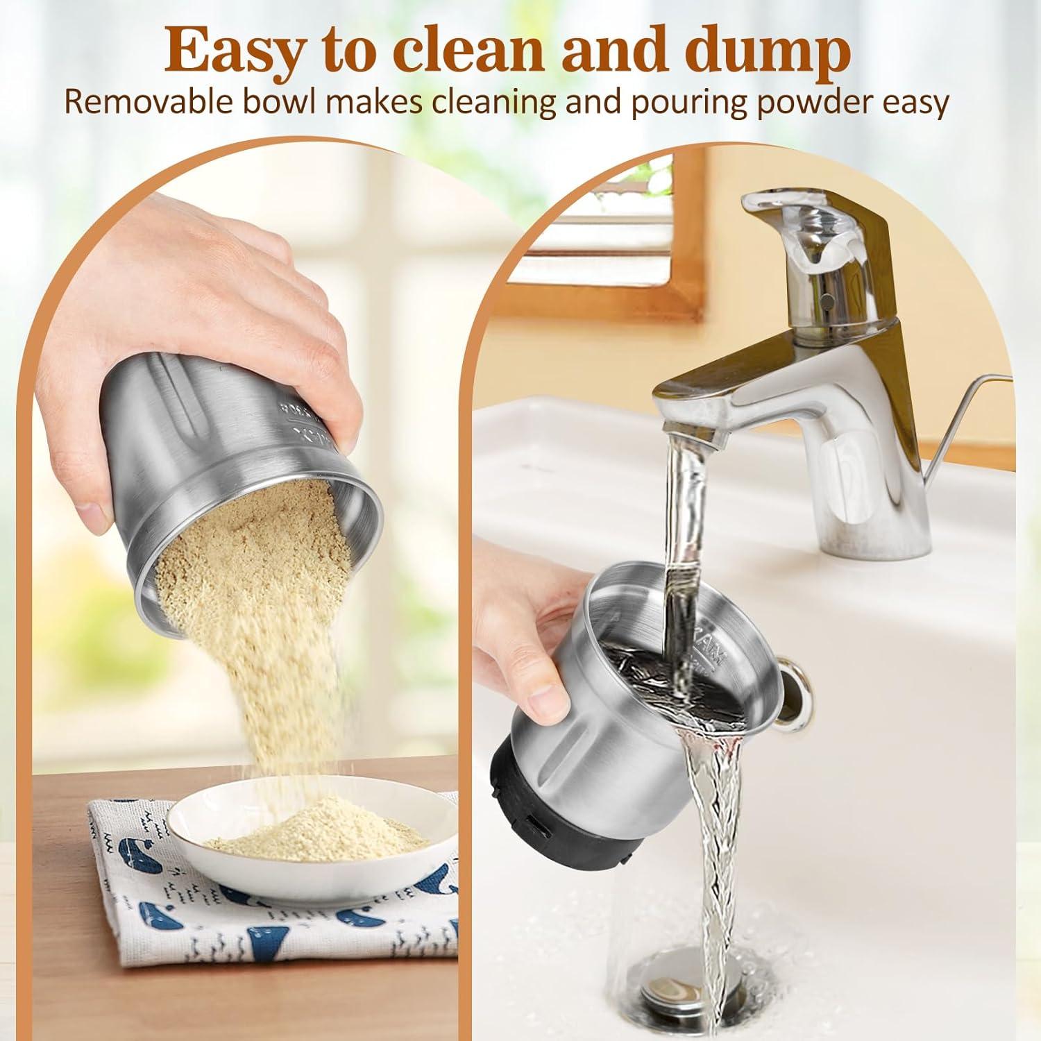 Molinillo Eléctrico de Especias COOL KNIGHT 80g Acero Inoxidable