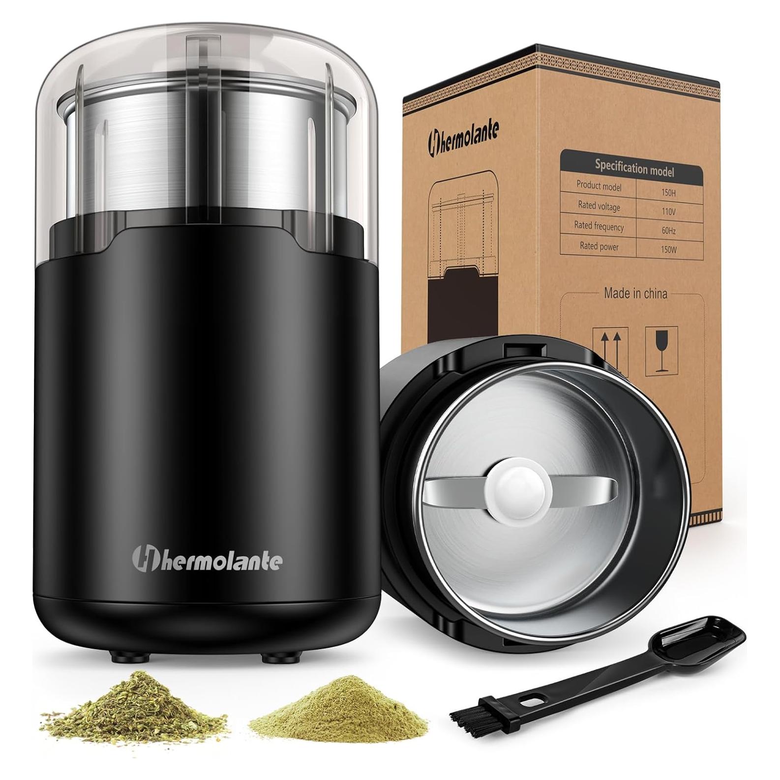 Molino Eléctrico de Especias Hermolante 150W Compacto 60g