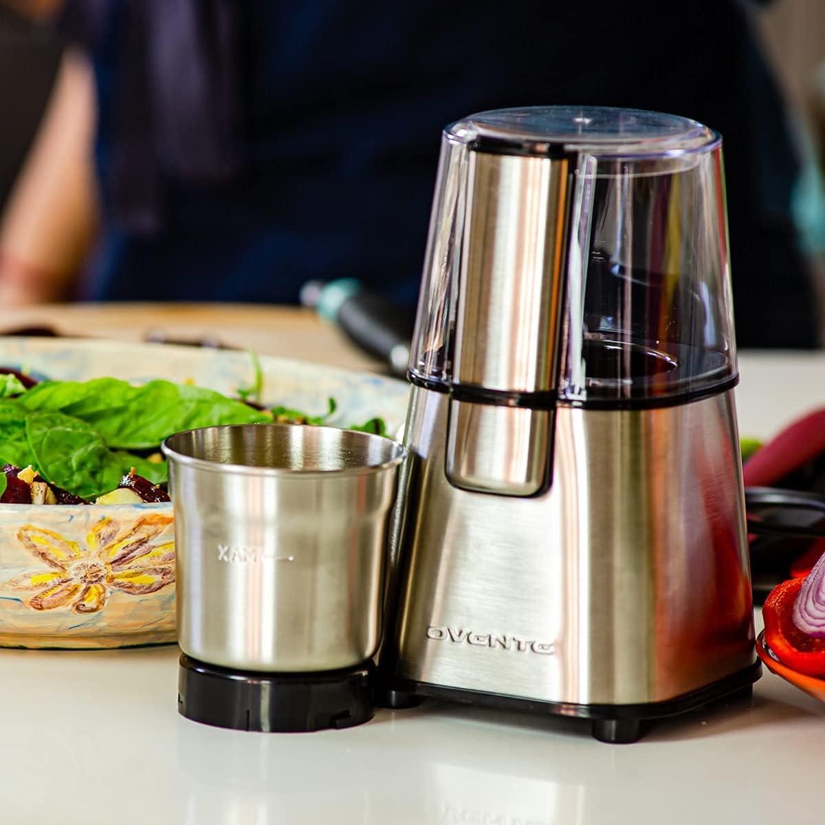 Molinillo de Café Eléctrico OVENTE CG620S 200W Acero Inoxidable