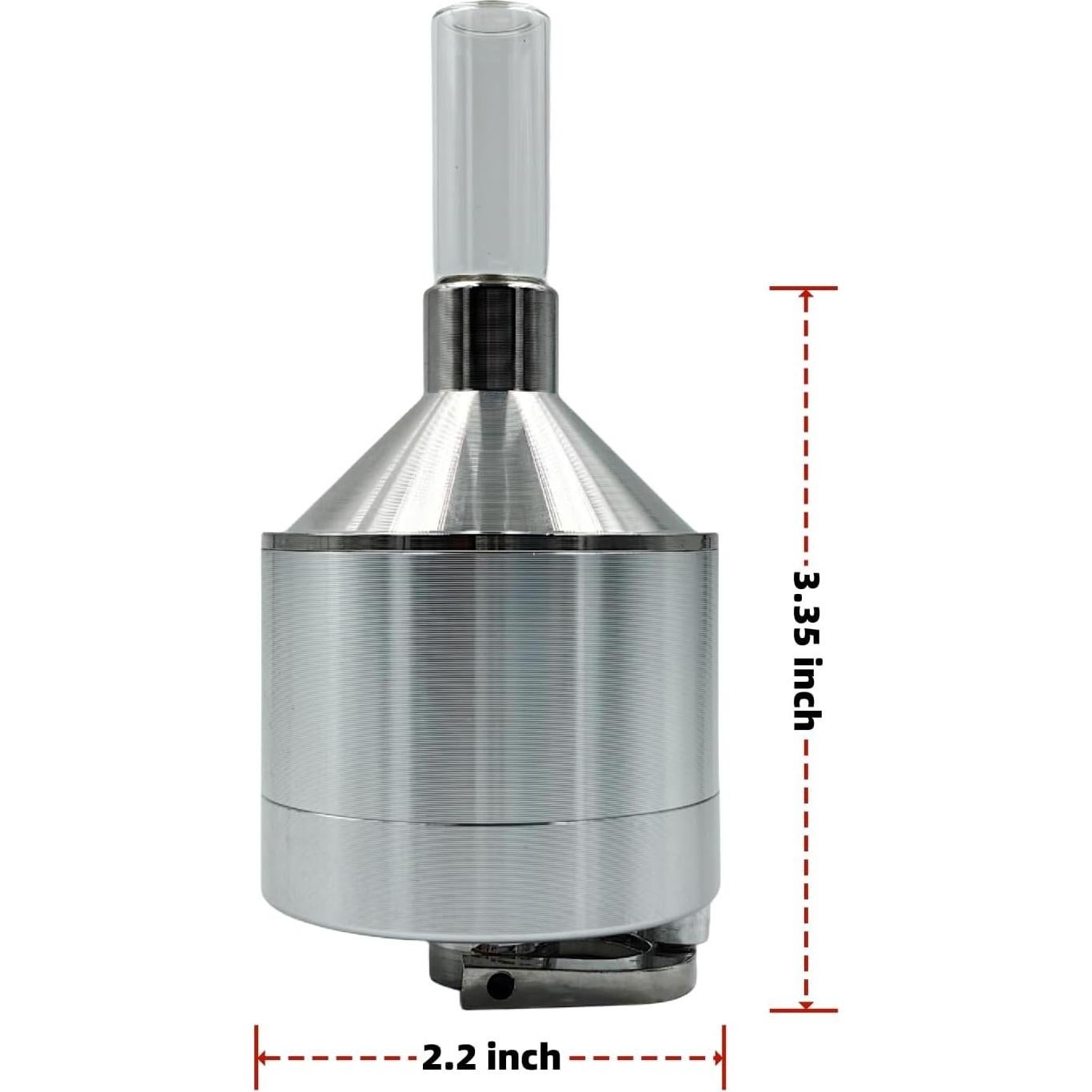 Molino de Especias Manual Ksasmile 6.4 cm Plata - Set 5 Piezas