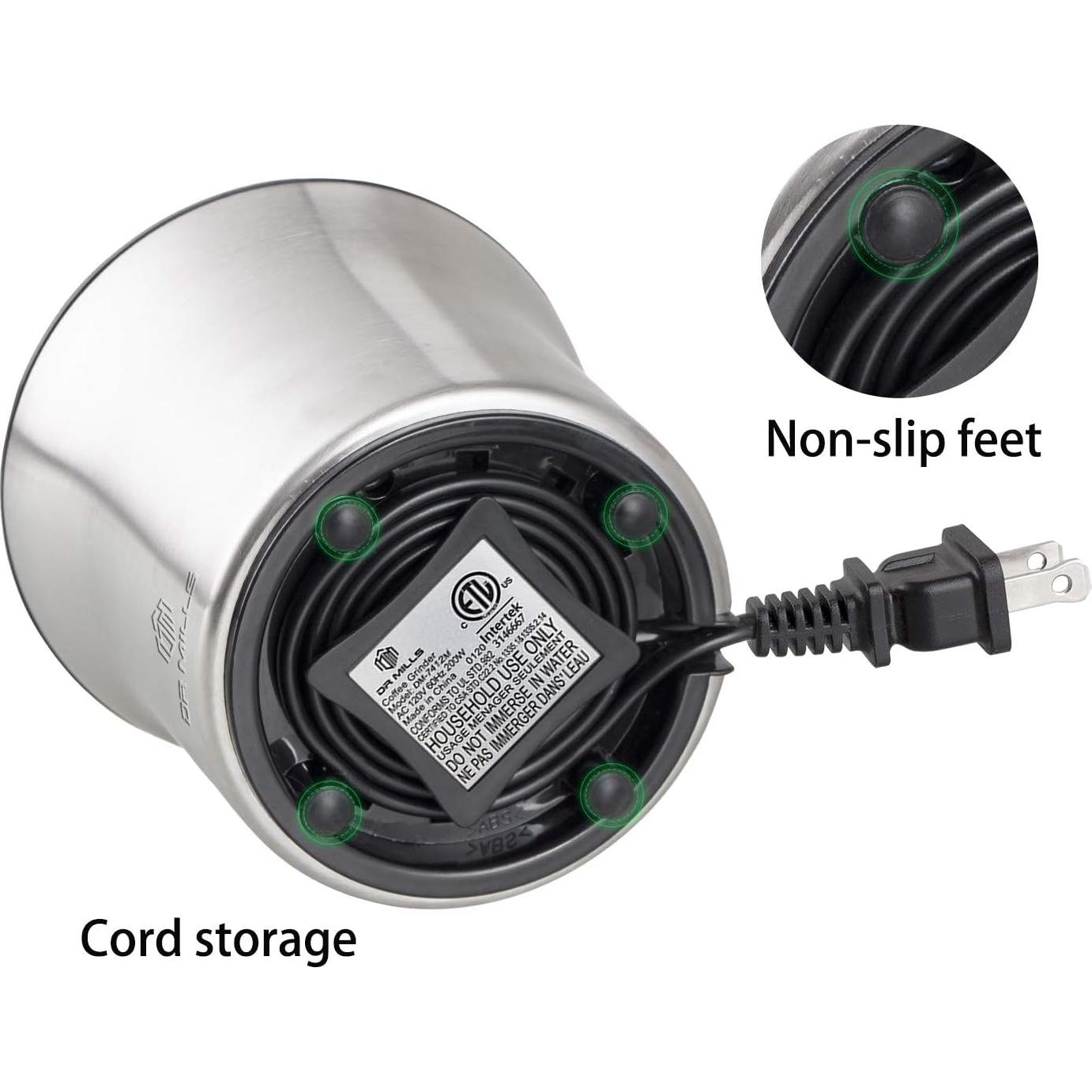 Molinillo Eléctrico DR MILLS DM-7412M Acero Inoxidable 200W