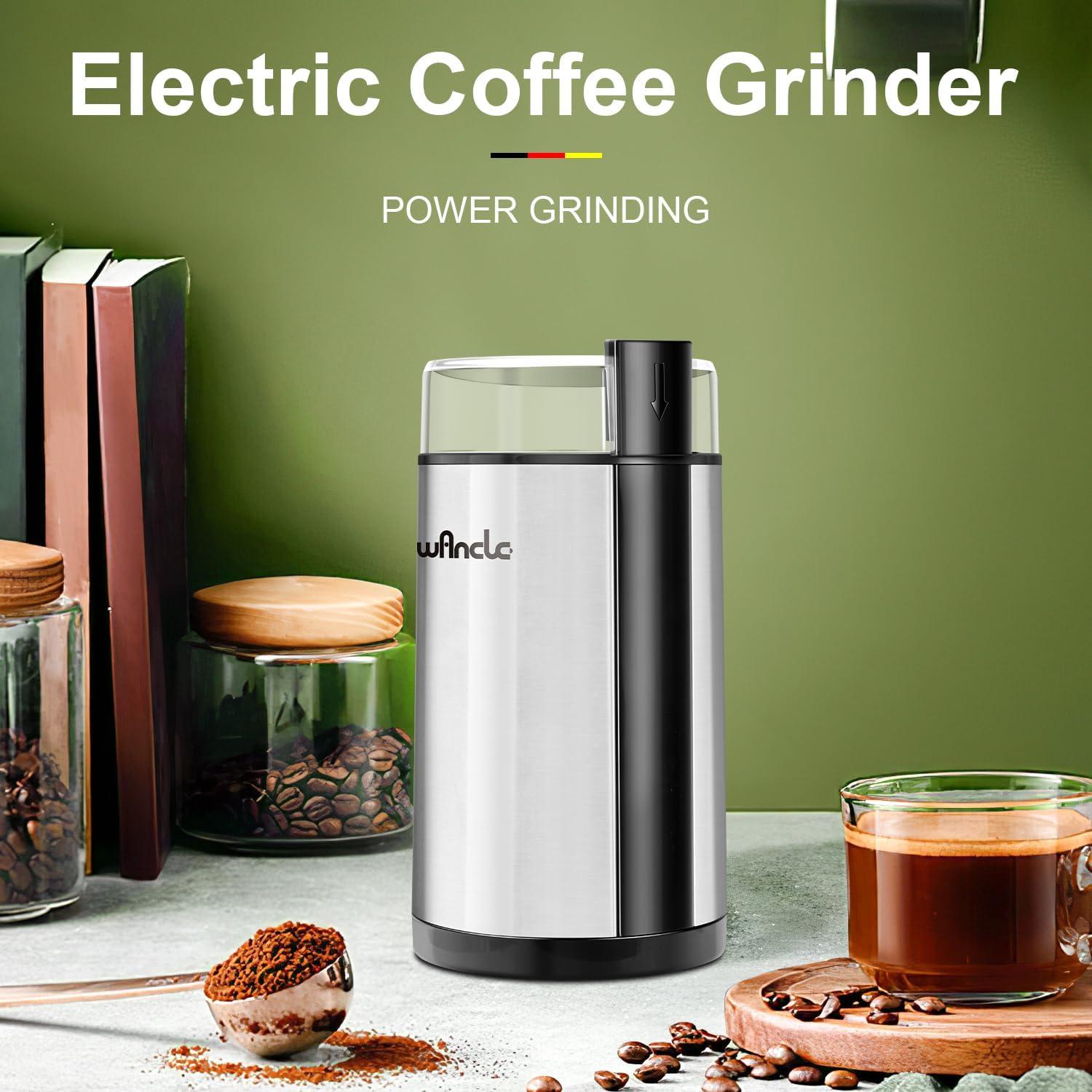 Molino de Café Eléctrico Wancle 150W Acero Inoxidable 0.62kg