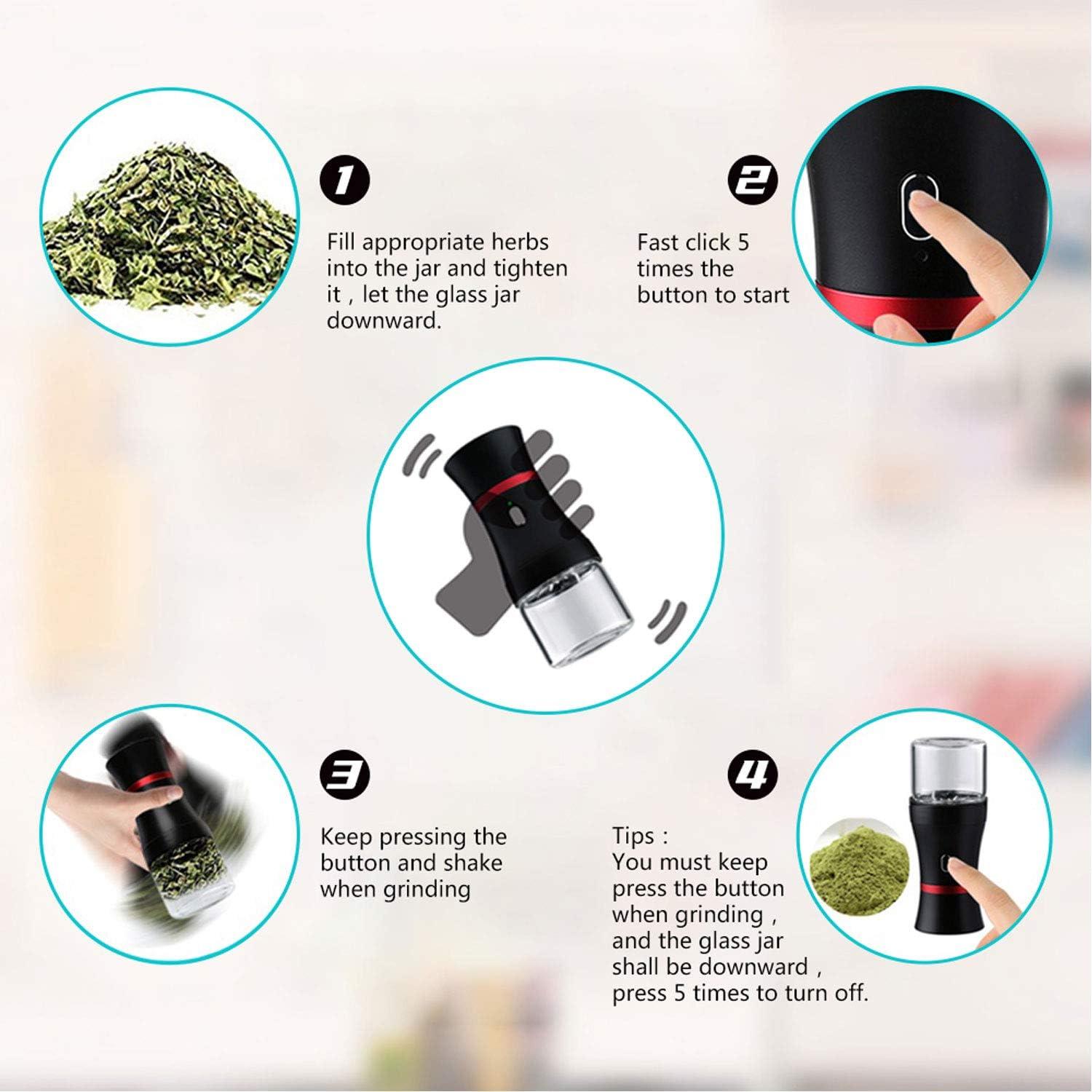 Molino de Hierbas Eléctrico Vewitcher 1100mAh Compacto