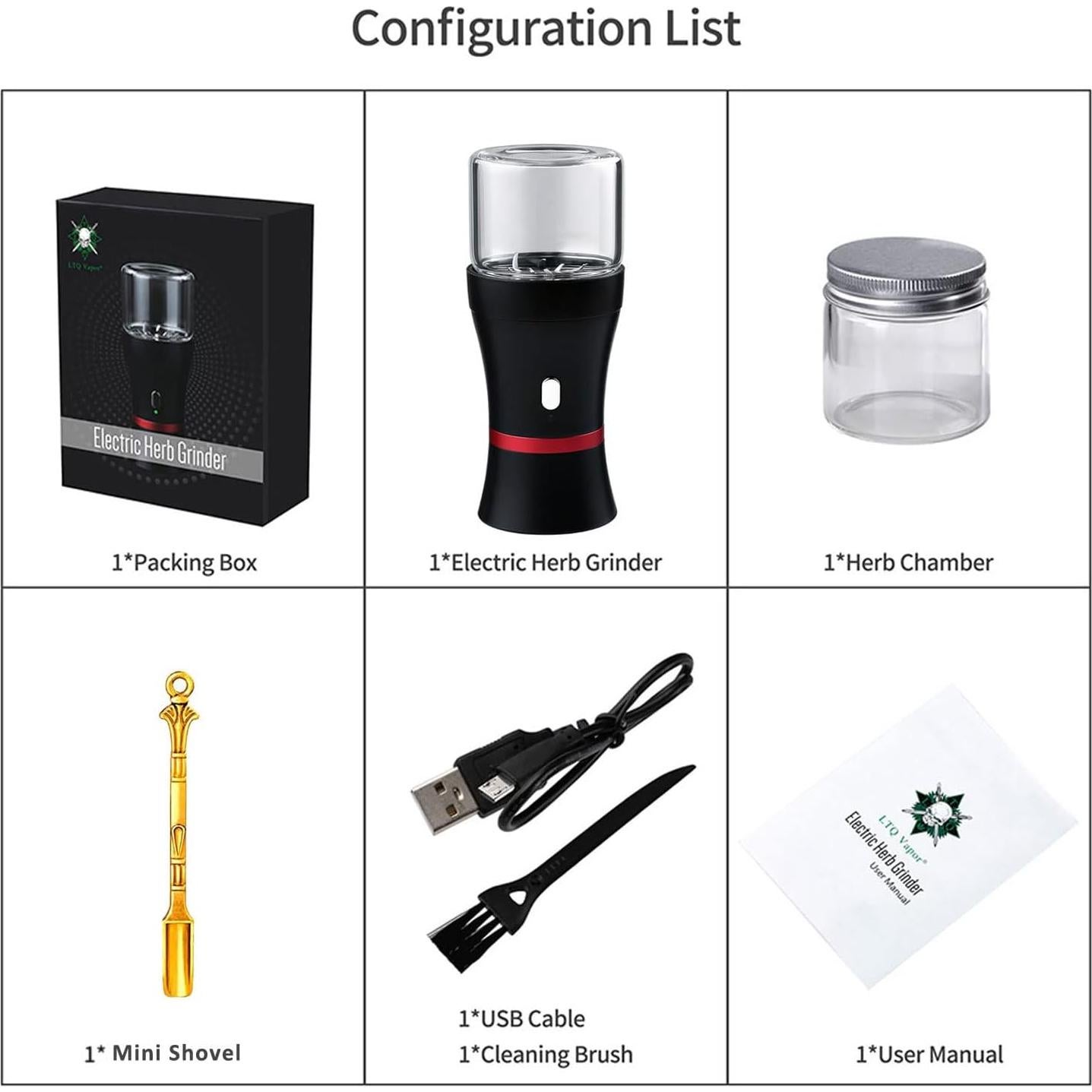 Molino de Hierbas Eléctrico Vewitcher 1100mAh Compacto