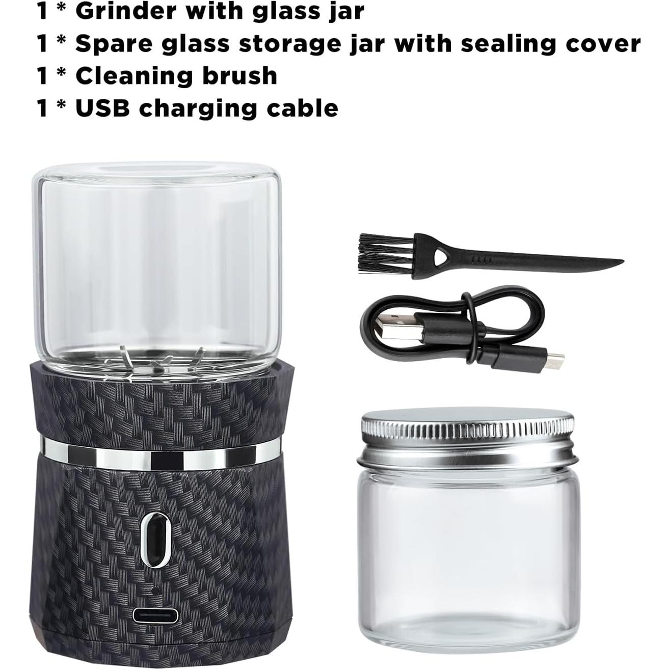 Molino de Hierbas Eléctrico YFTOHI Mini 5.08x8.89 cm Recargable