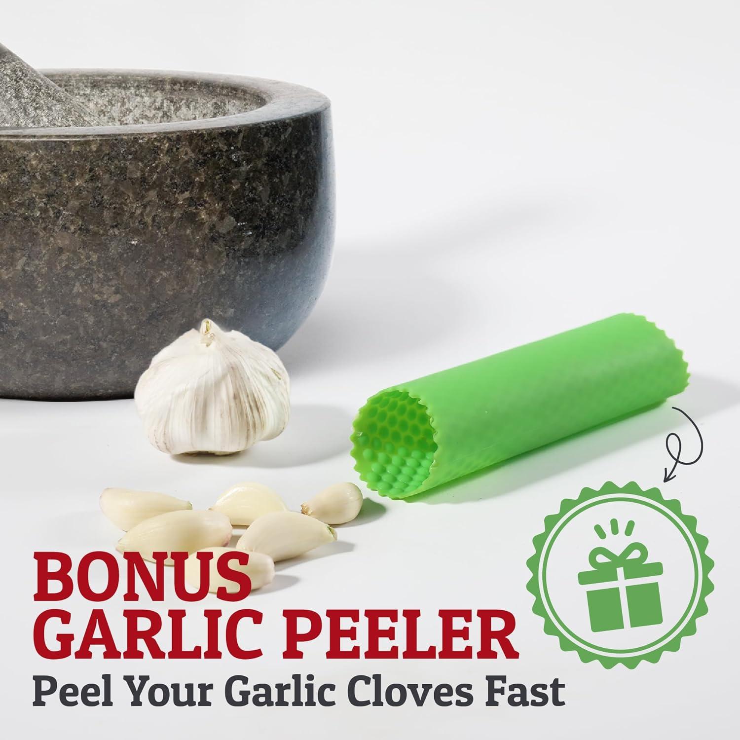 Mortero y Mano de Granito Priority Chef 2 Tazas Negro