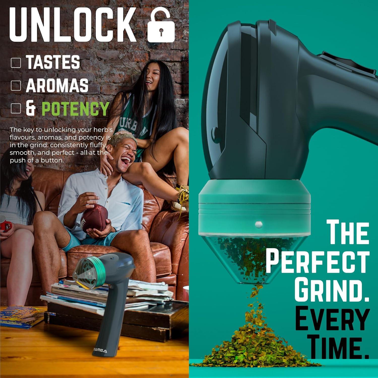 Molinillo Eléctrico de Hierbas Mamba Lite 0.75g USB Verde