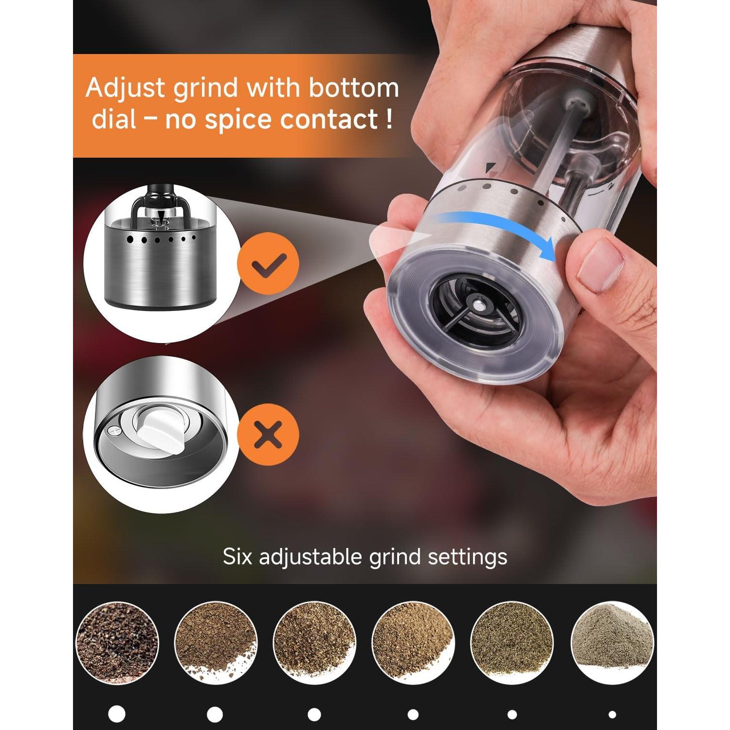 Juego de Molinillos de Sal y Pimienta Eléctrico FlavaOrigo