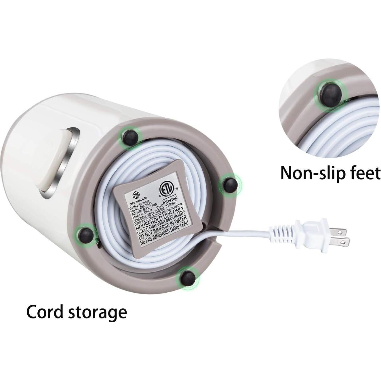 Molinillo de Café Eléctrico DR MILLS DM-7441 150W Acero Inoxidable