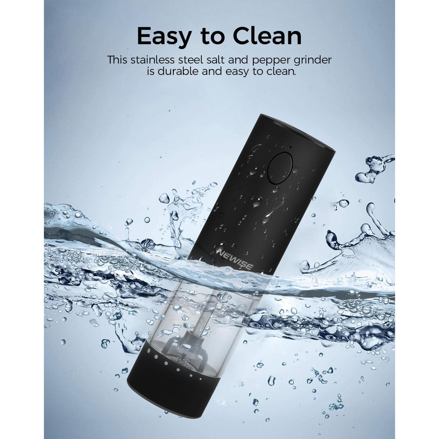 Juego de Molinillos Eléctricos de Sal y Pimienta Newise 95ml