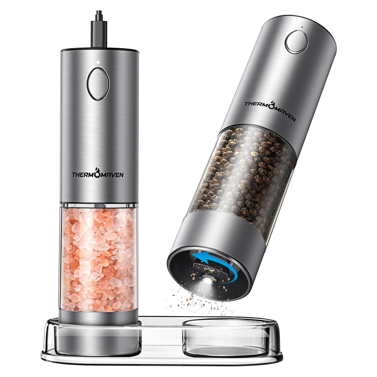 Molinillos Eléctricos de Sal y Pimienta ThermoMaven 110ml