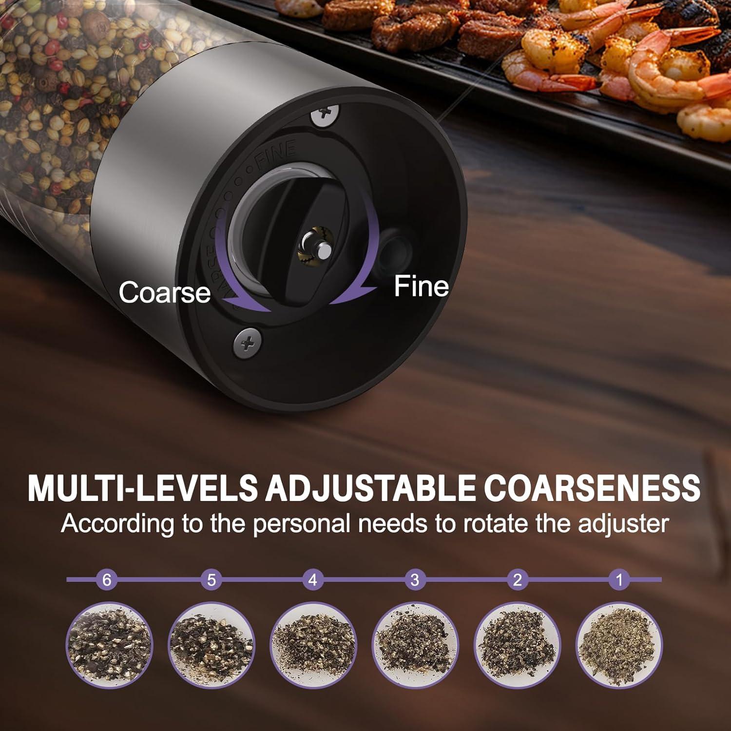 Juego de Molinillos Eléctricos de Sal y Pimienta GATTLELIC