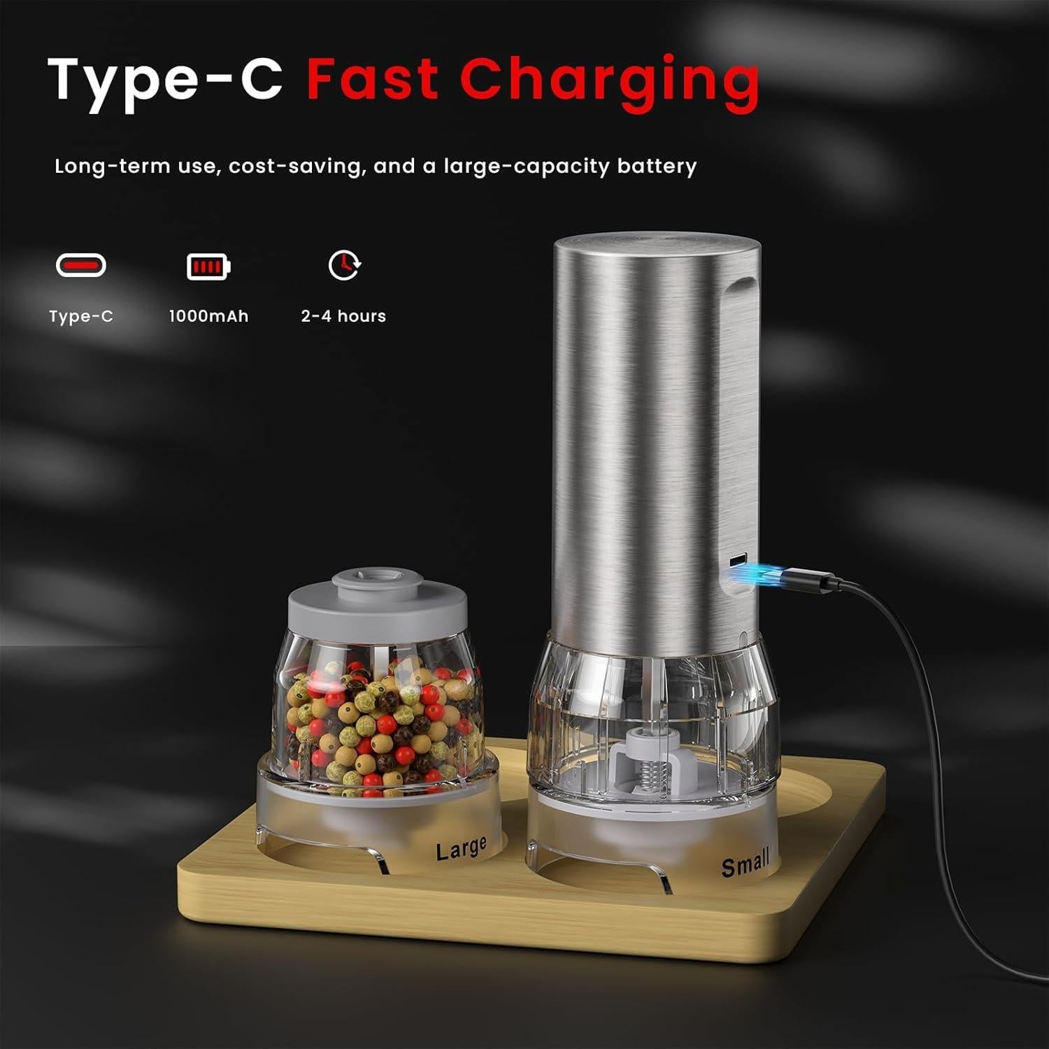 Molinillos Eléctricos de Sal y Pimienta Colarlemo 2025 Recargables