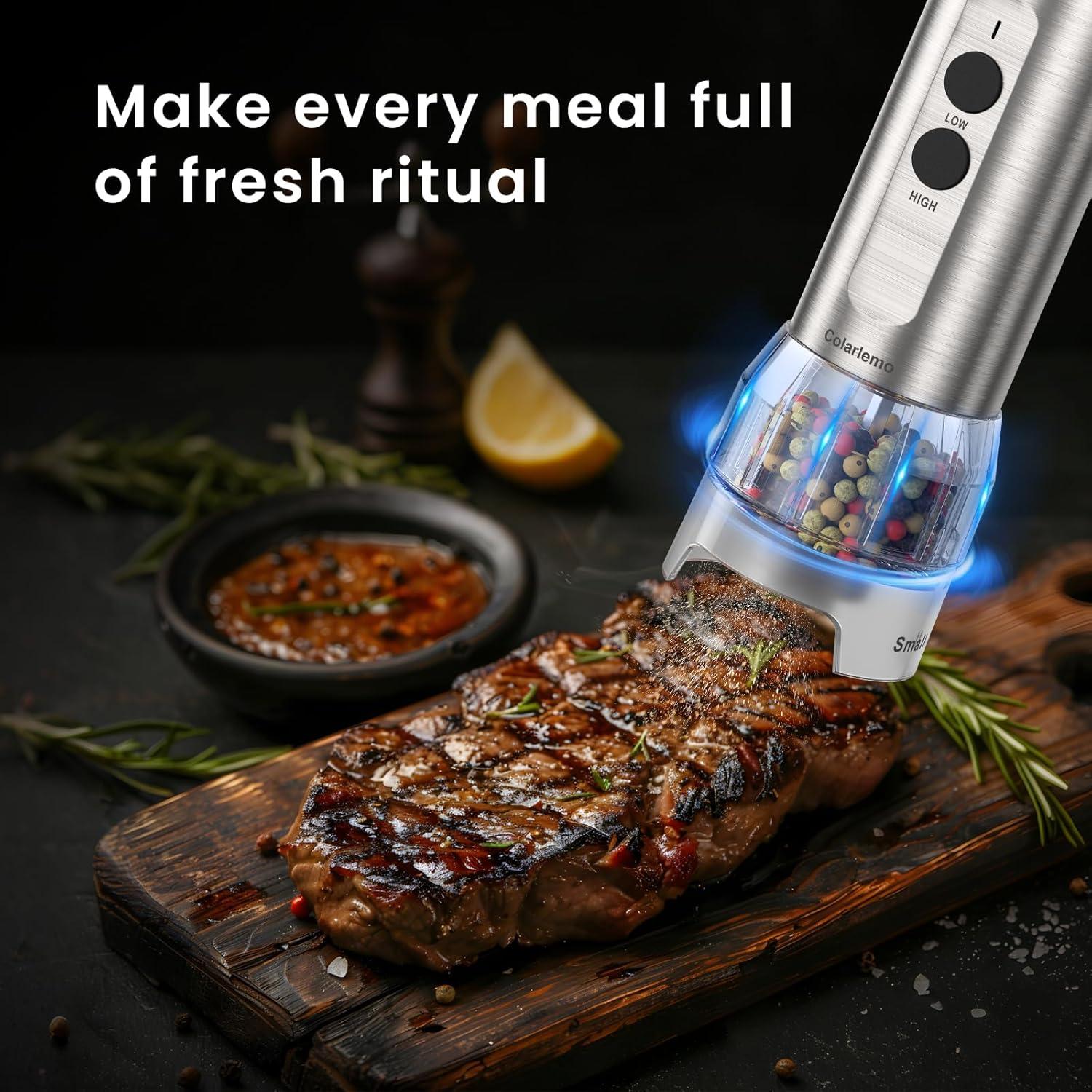 Molinillos Eléctricos de Sal y Pimienta Colarlemo 2025 Recargables