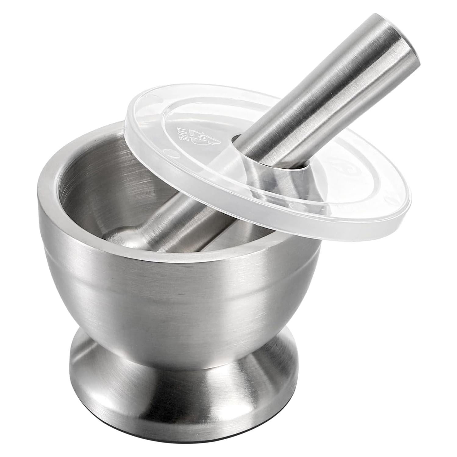 Mortero y Mano Bekith 18/8 Acero Inoxidable Cepillado