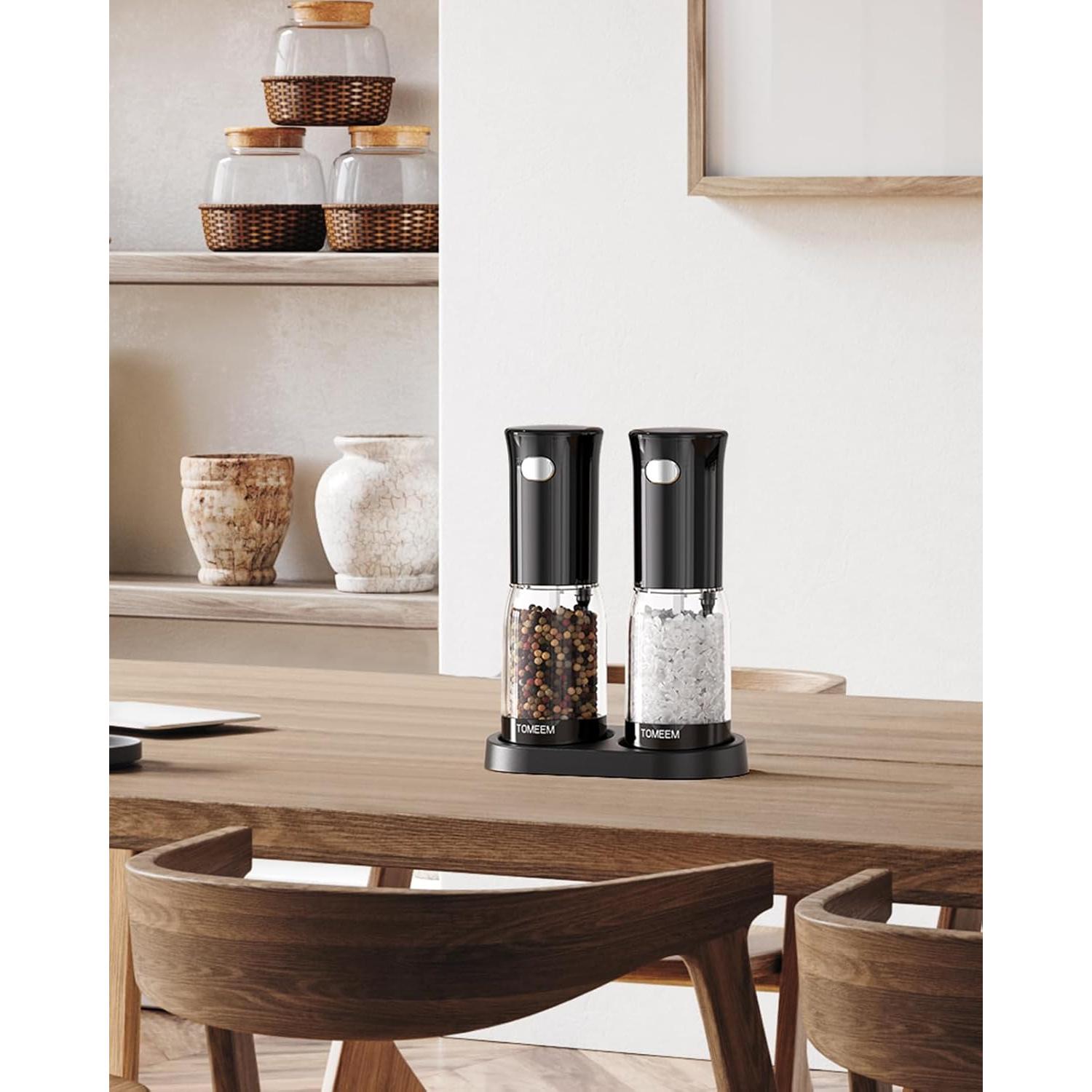 Juego de Molinillos Eléctricos de Sal y Pimienta TOMEEM - LED