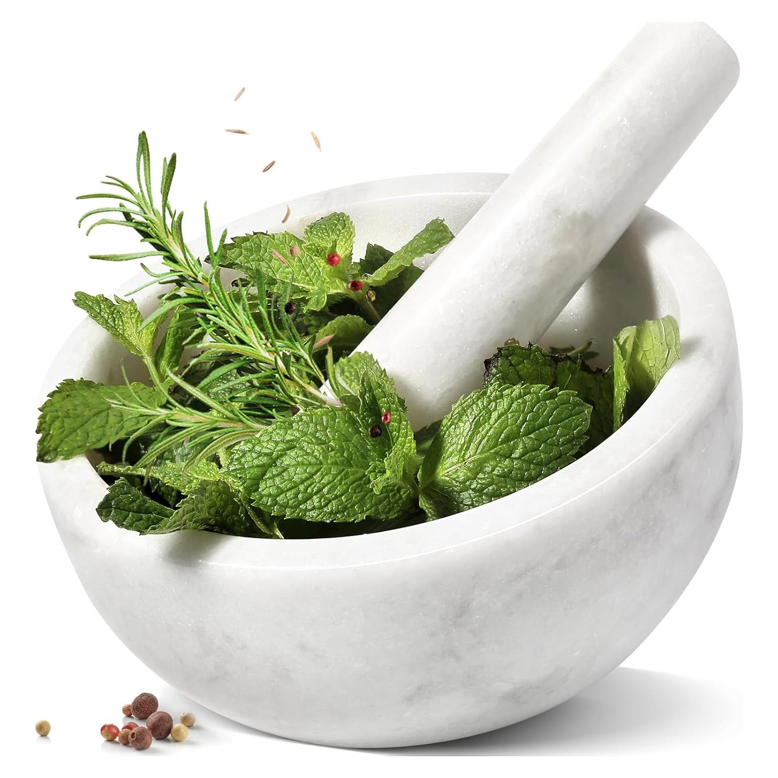 Mortero y Mano de Mármol Koville 4 Tazas 12.7 cm - Cocina