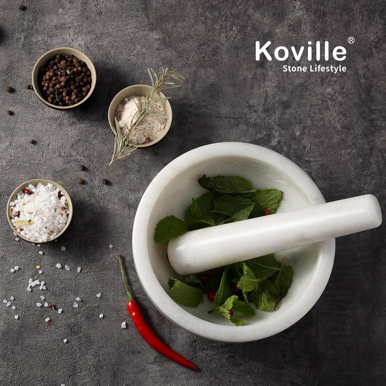 Mortero y Mano de Mármol Koville 4 Tazas 12.7 cm - Cocina