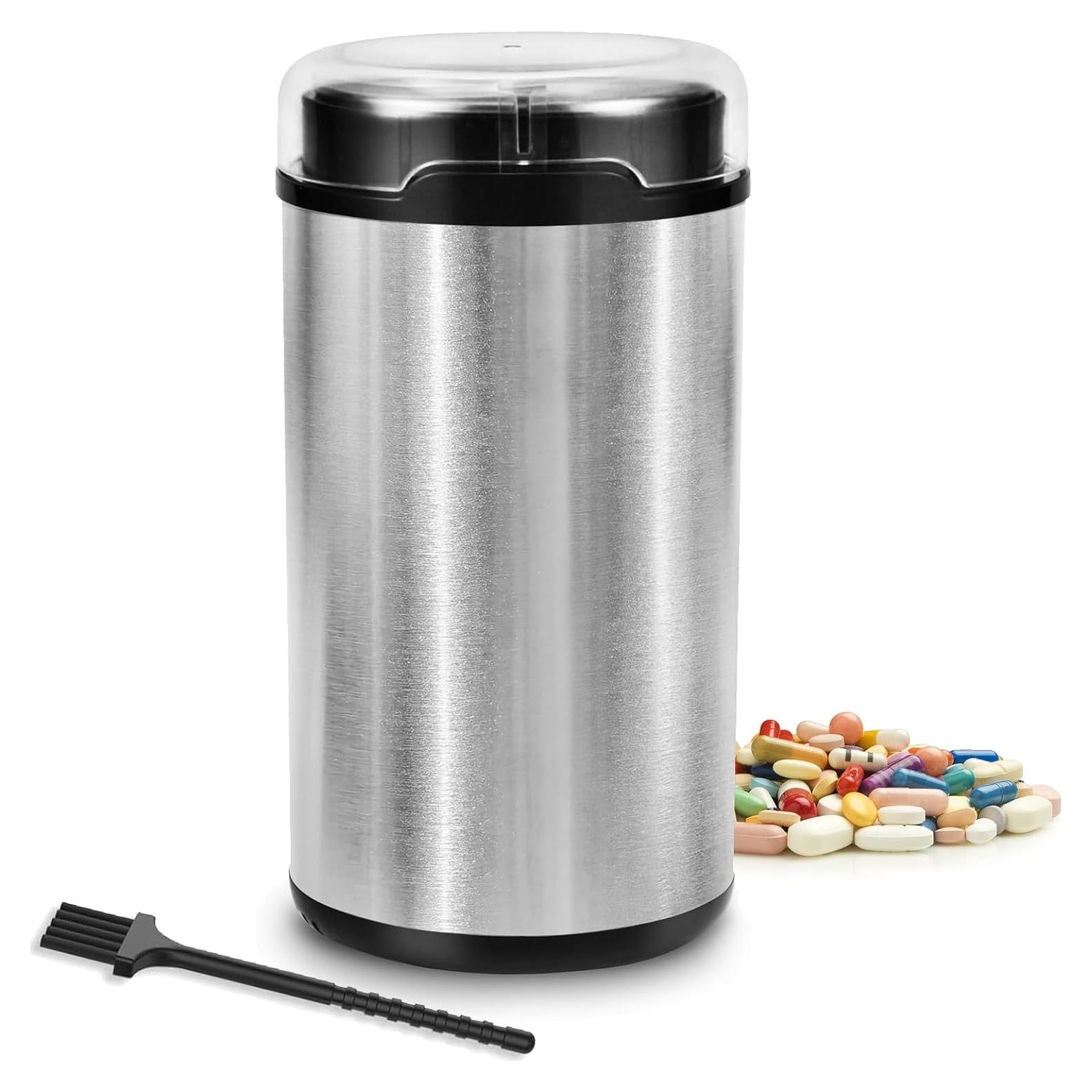 Triturador de Pastillas Eléctrico Derggzey 150W Gris - Fácil de Usar