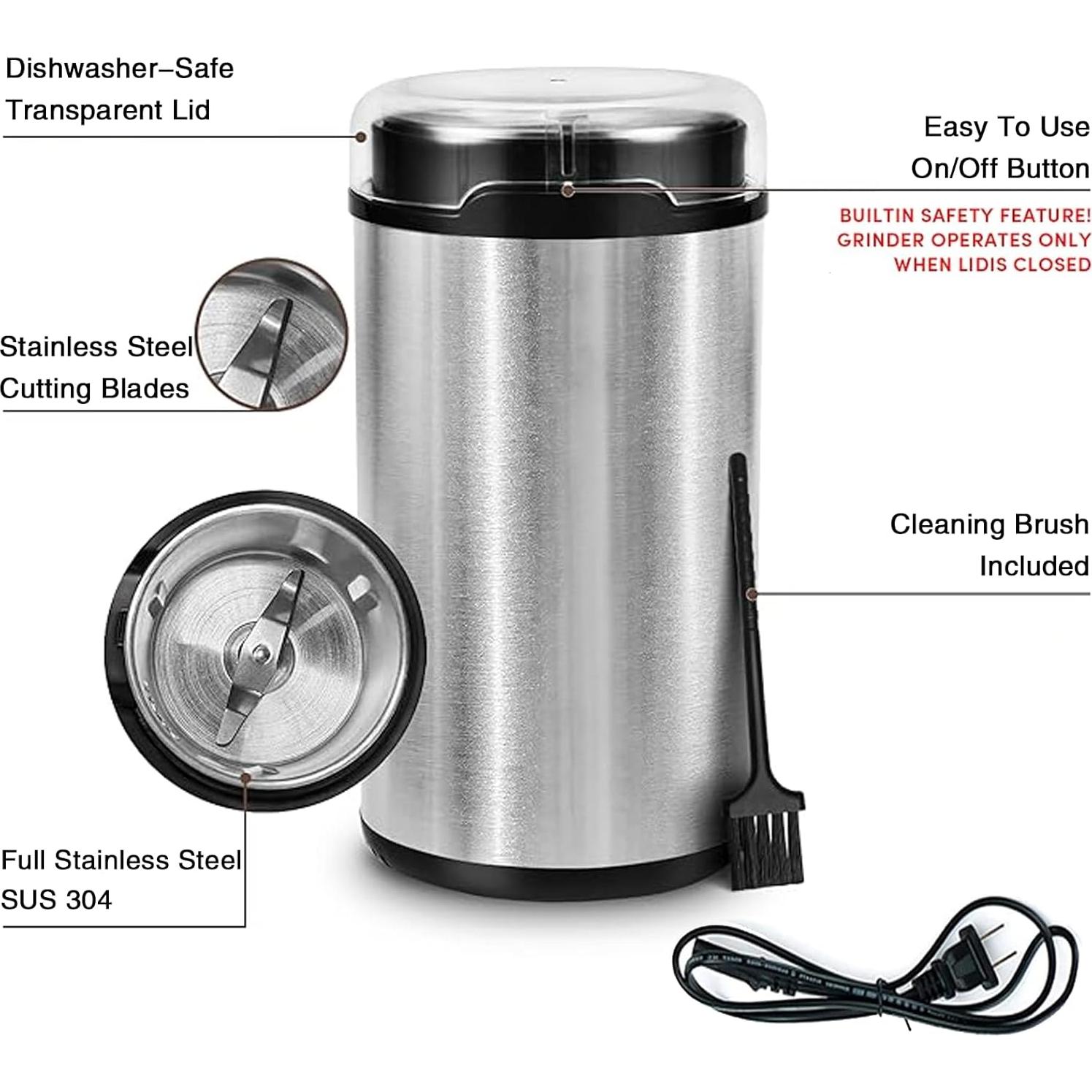 Triturador de Pastillas Eléctrico Derggzey 150W Gris - Fácil de Usar