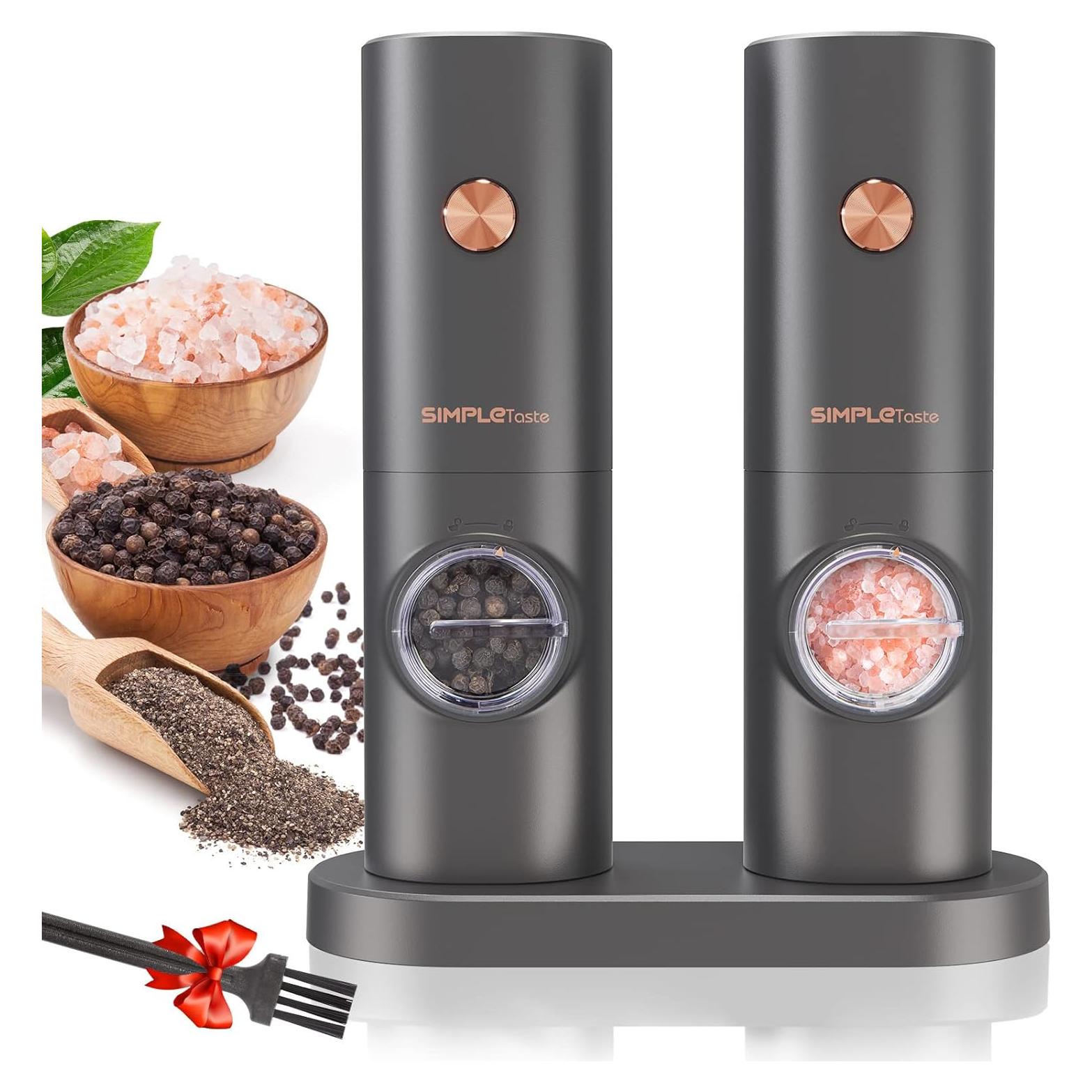 Juego de Molinillos Eléctricos de Sal y Pimienta SIMPLETASTE