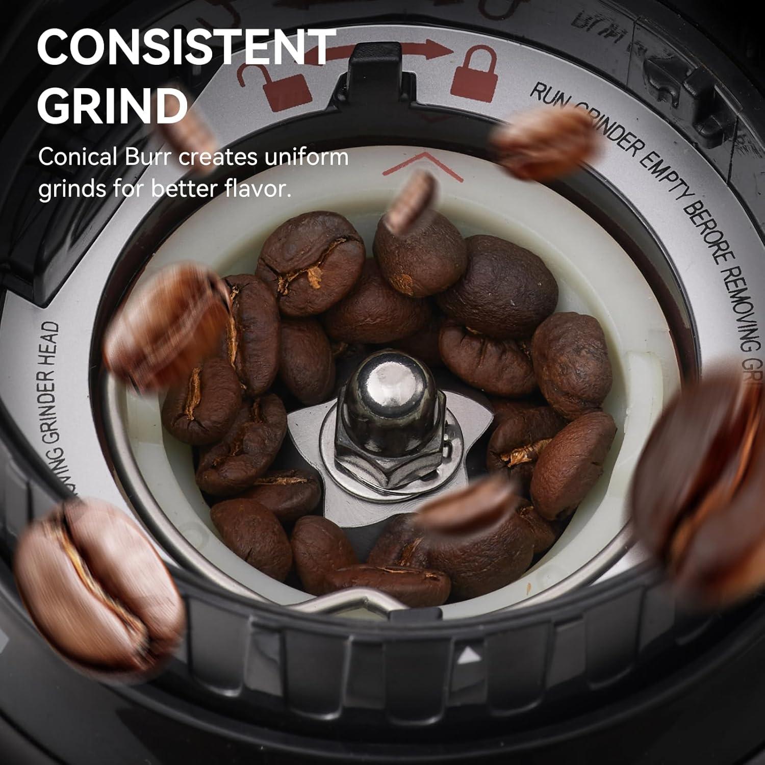 Molino de café eléctrico Olayks OLK-CG206 con temporizador