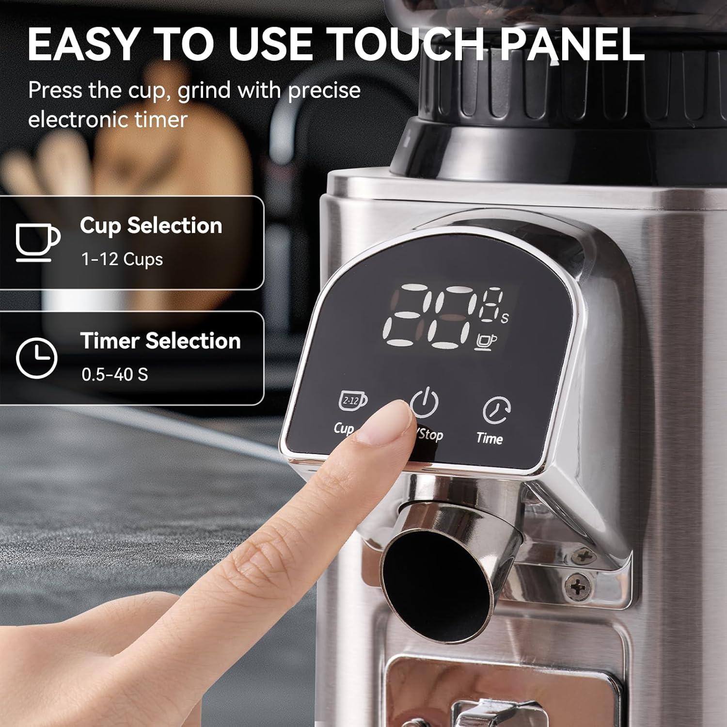 Molino de café eléctrico Olayks OLK-CG206 con temporizador