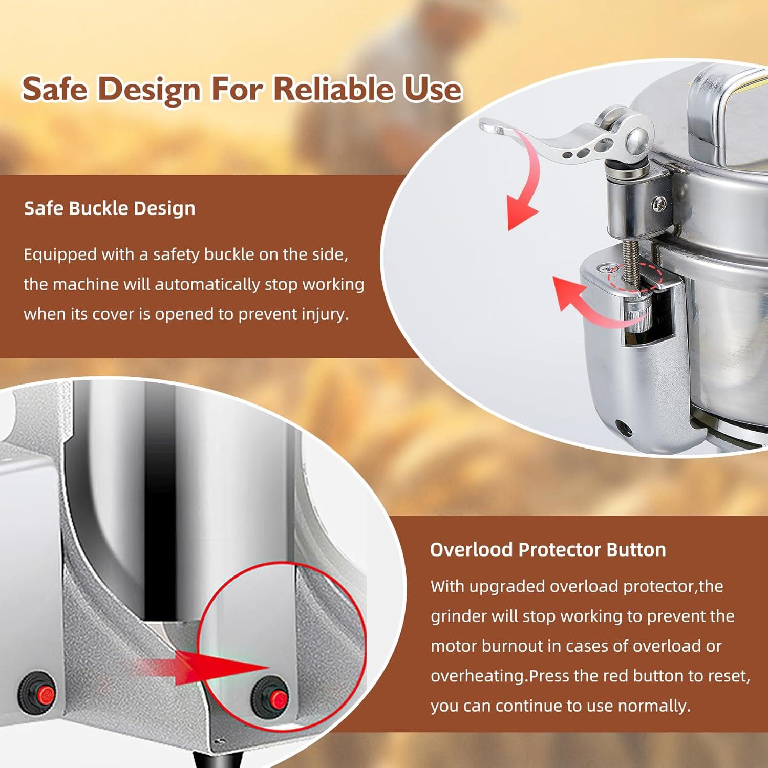 Molino de Granos Eléctrico MAGIC MASTER 150g - 800W Acero Inoxidable