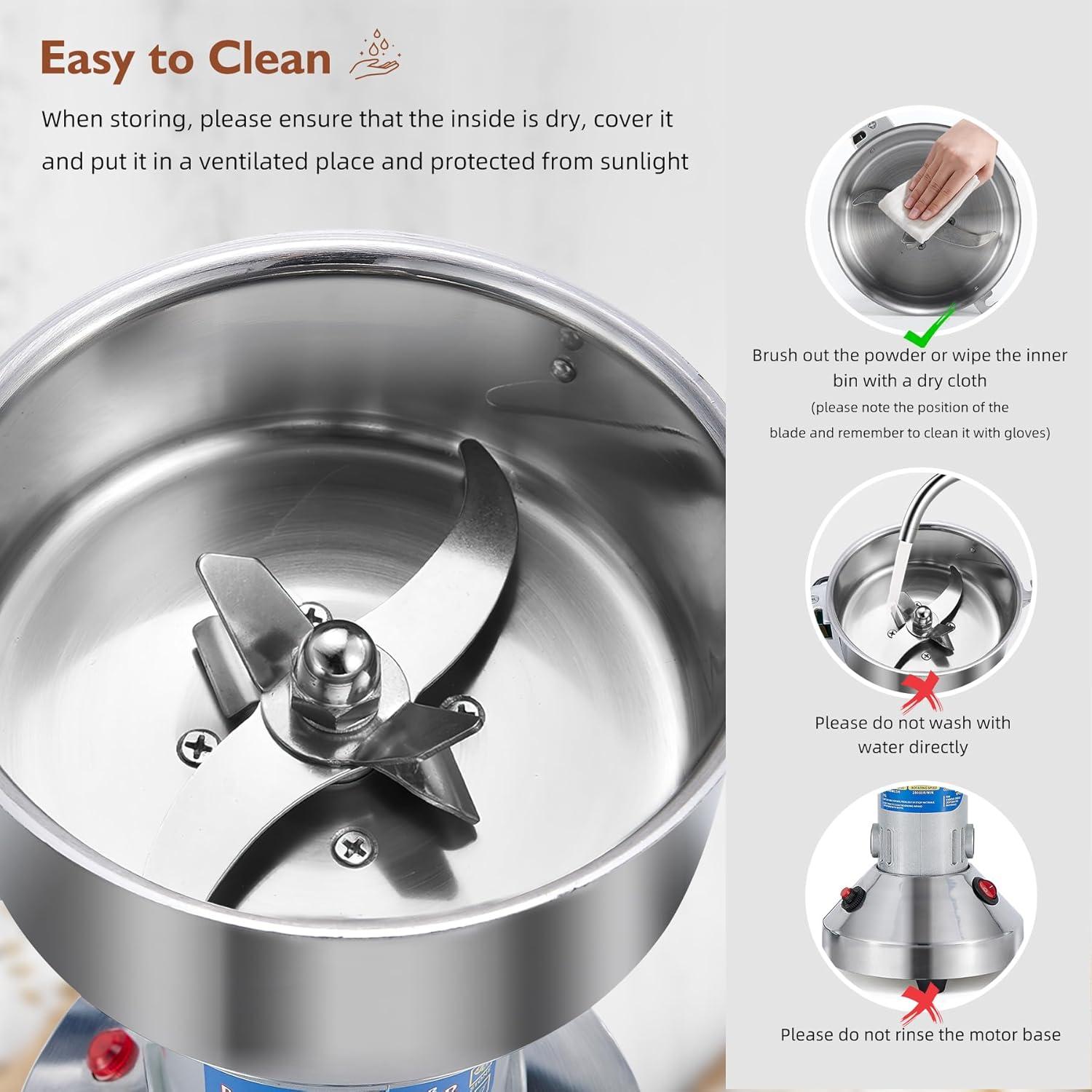 Molino de Granos Eléctrico MAGIC MASTER 150g - 800W Acero Inoxidable