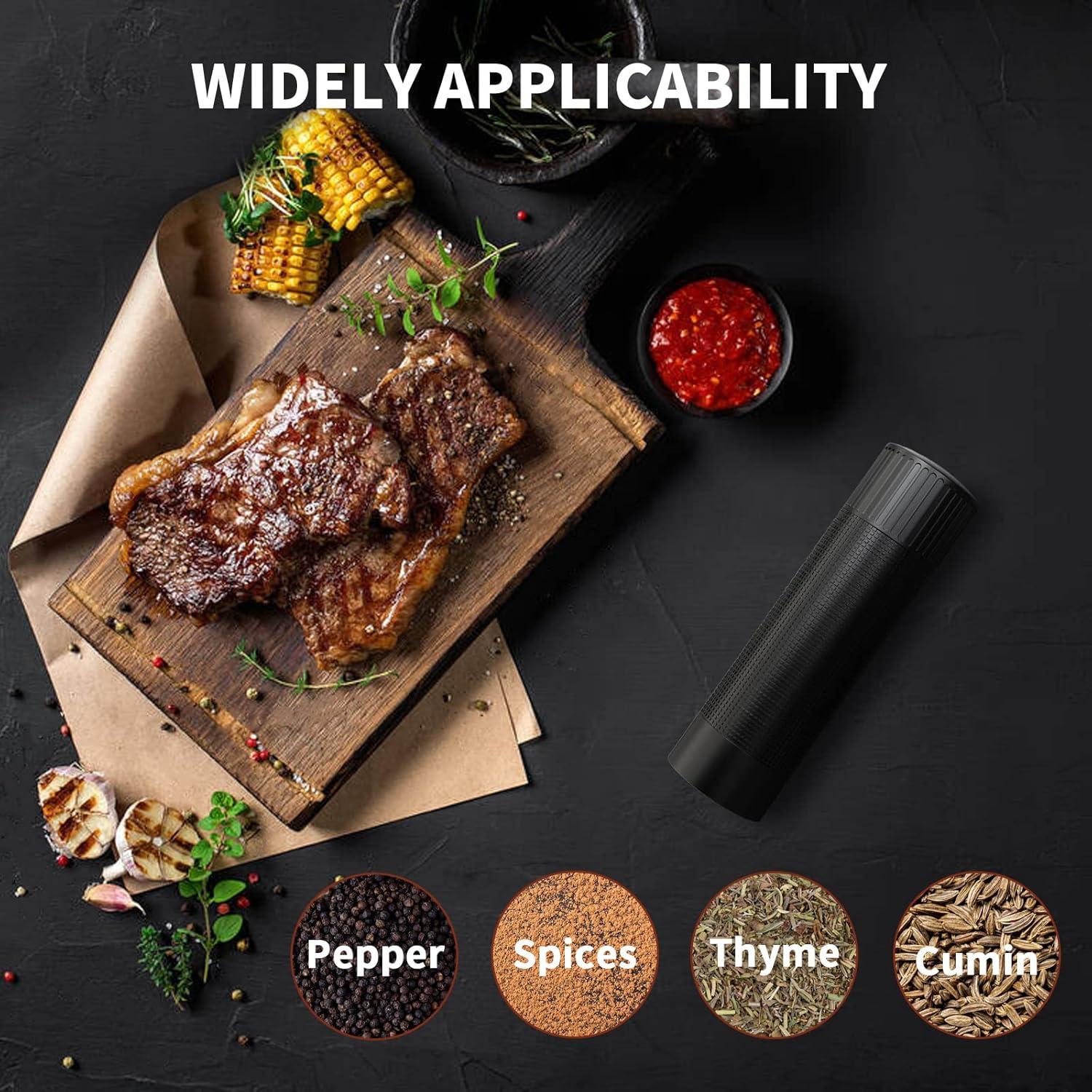 Molino de Pimienta WhiteRhino Manual Ajustable 55g Acero Inoxidable