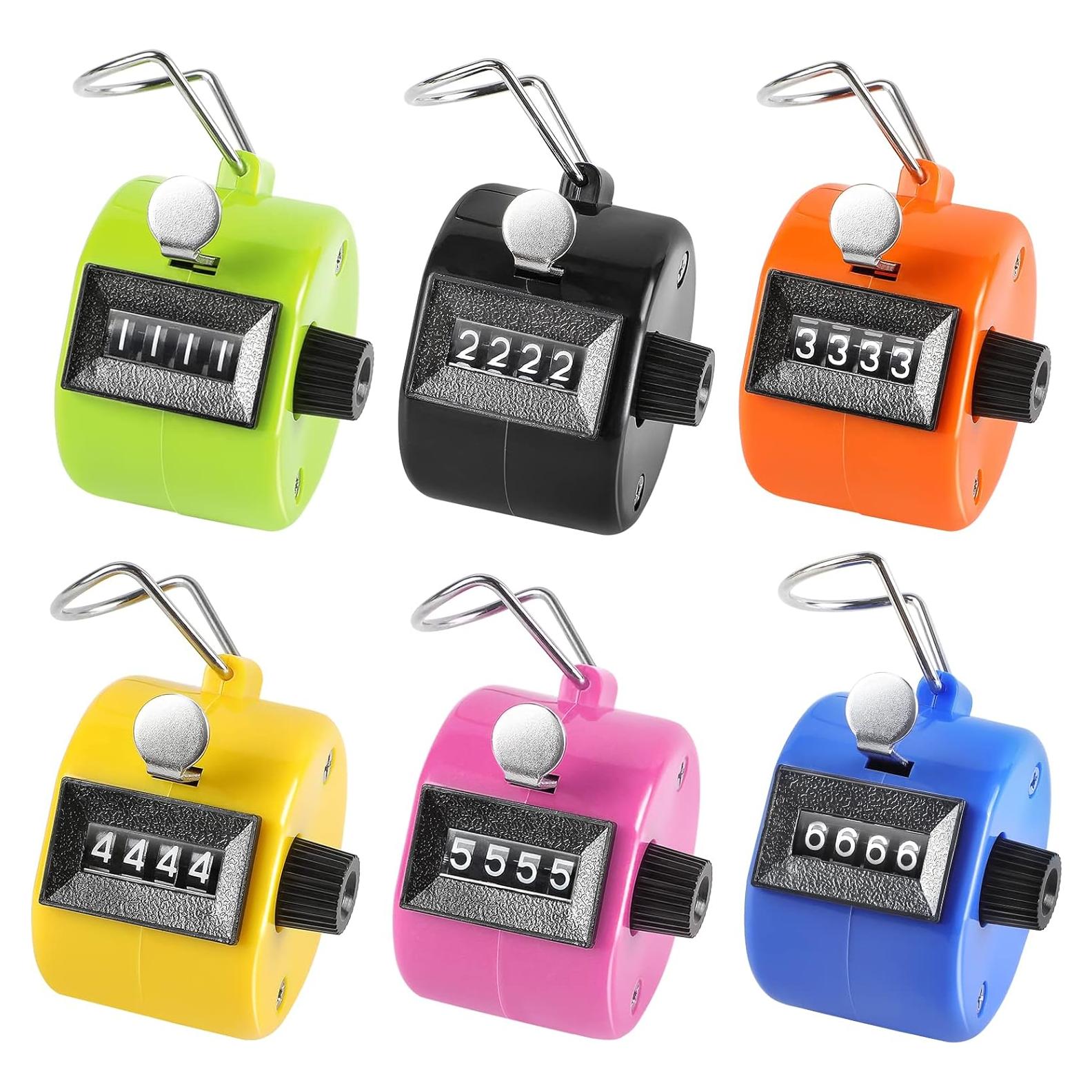 Contadores de Mano KTRIO - Paquete de 6, Mecánicos 4 Dígitos