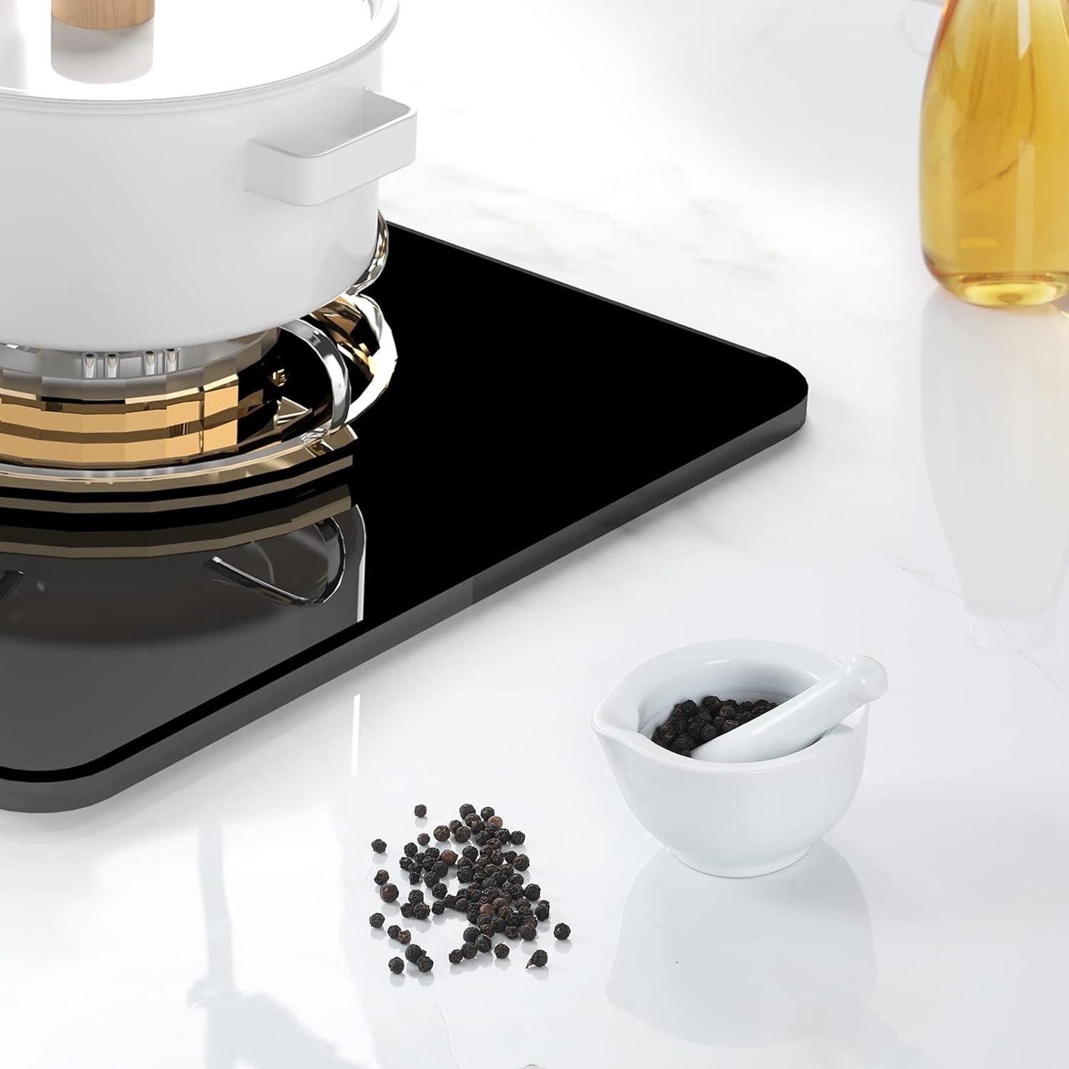 Juego de Mortero y Mano ONTUBE Cerámica 8.13 cm Blanco