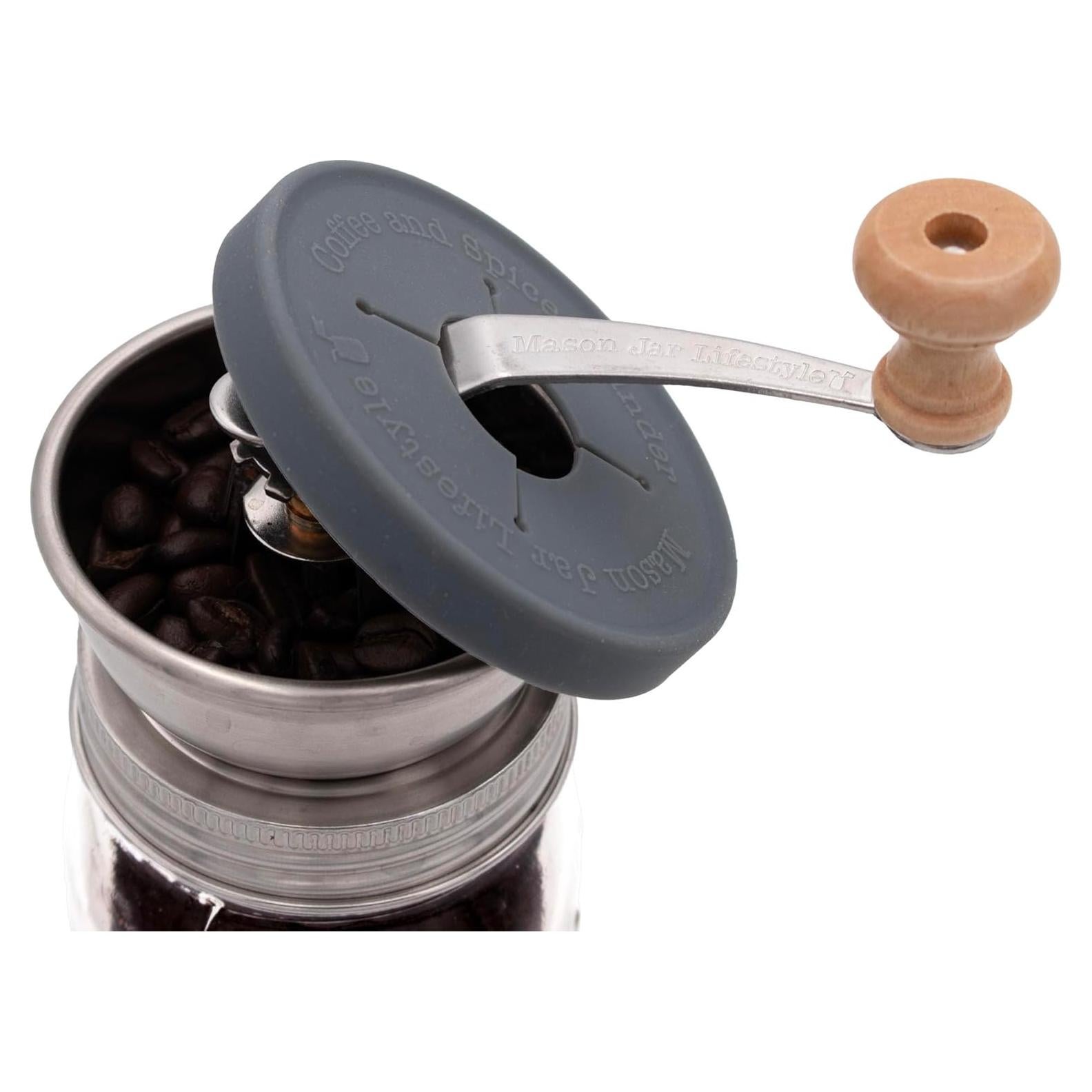 Molinillo de Café Manual Mason Jar Lifestyle Acero Inoxidable