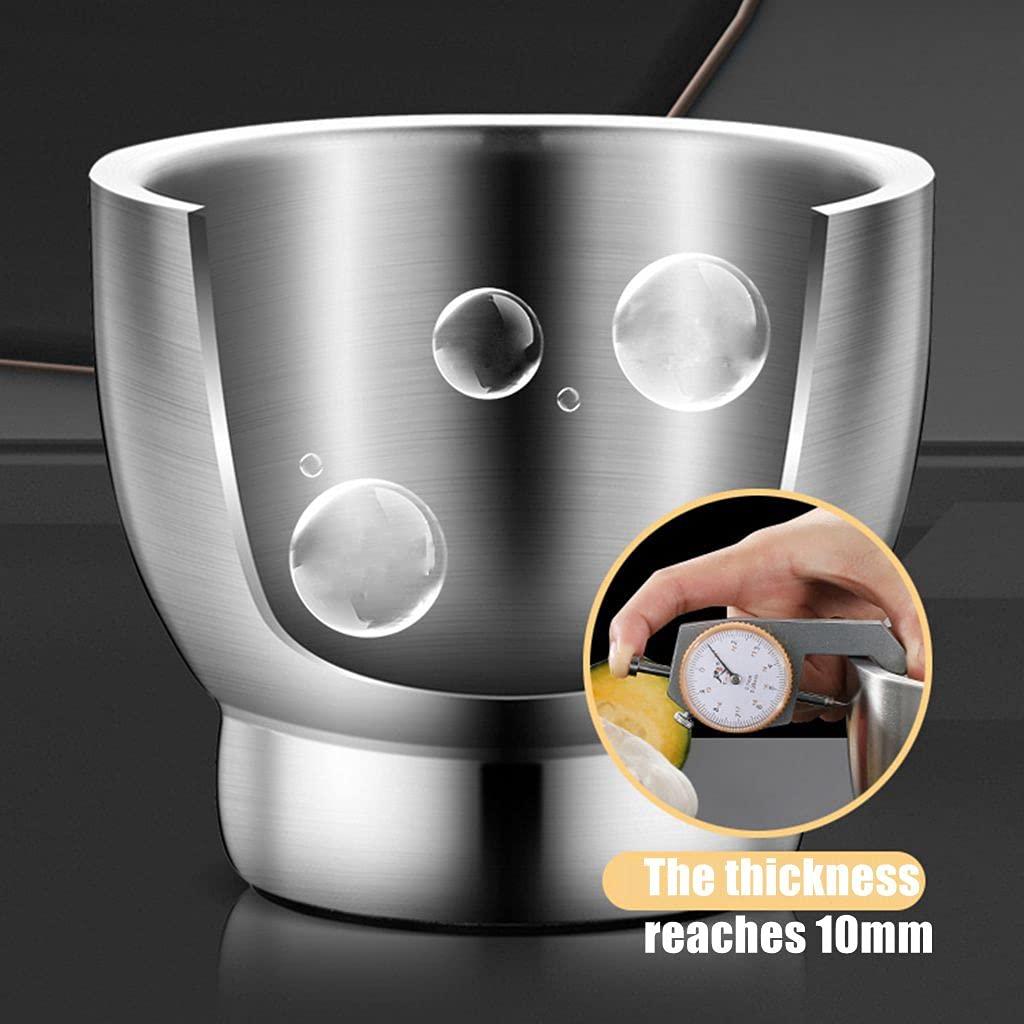 Juego de Mortero y Mano Acero Inoxidable 12.7 cm Partyreal