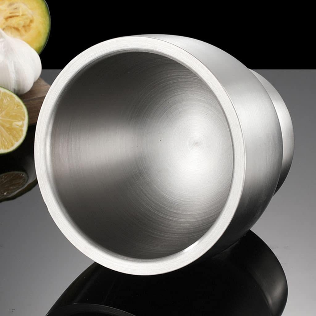 Juego de Mortero y Mano Acero Inoxidable 12.7 cm Partyreal