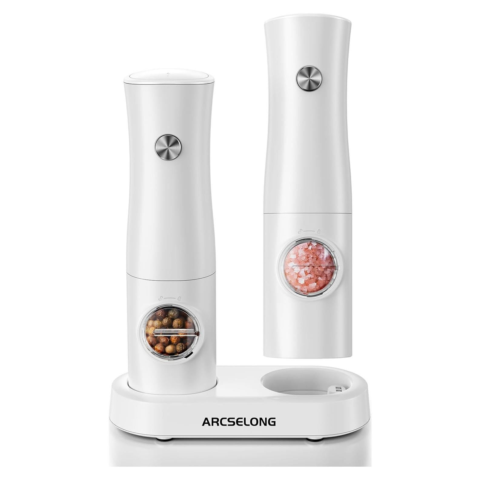 Juego de Molinillos Eléctricos de Sal y Pimienta Arcselong