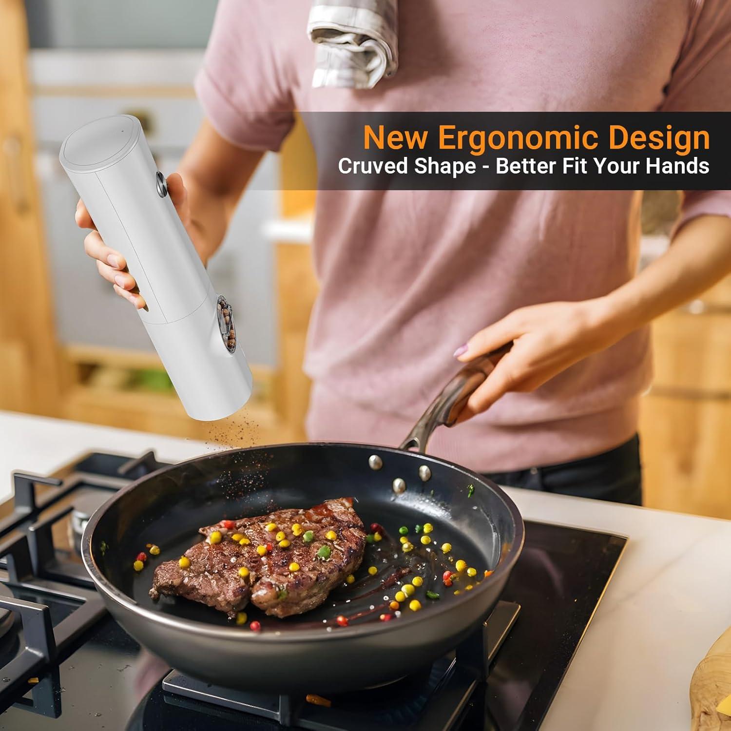 Juego de Molinillos Eléctricos de Sal y Pimienta Arcselong