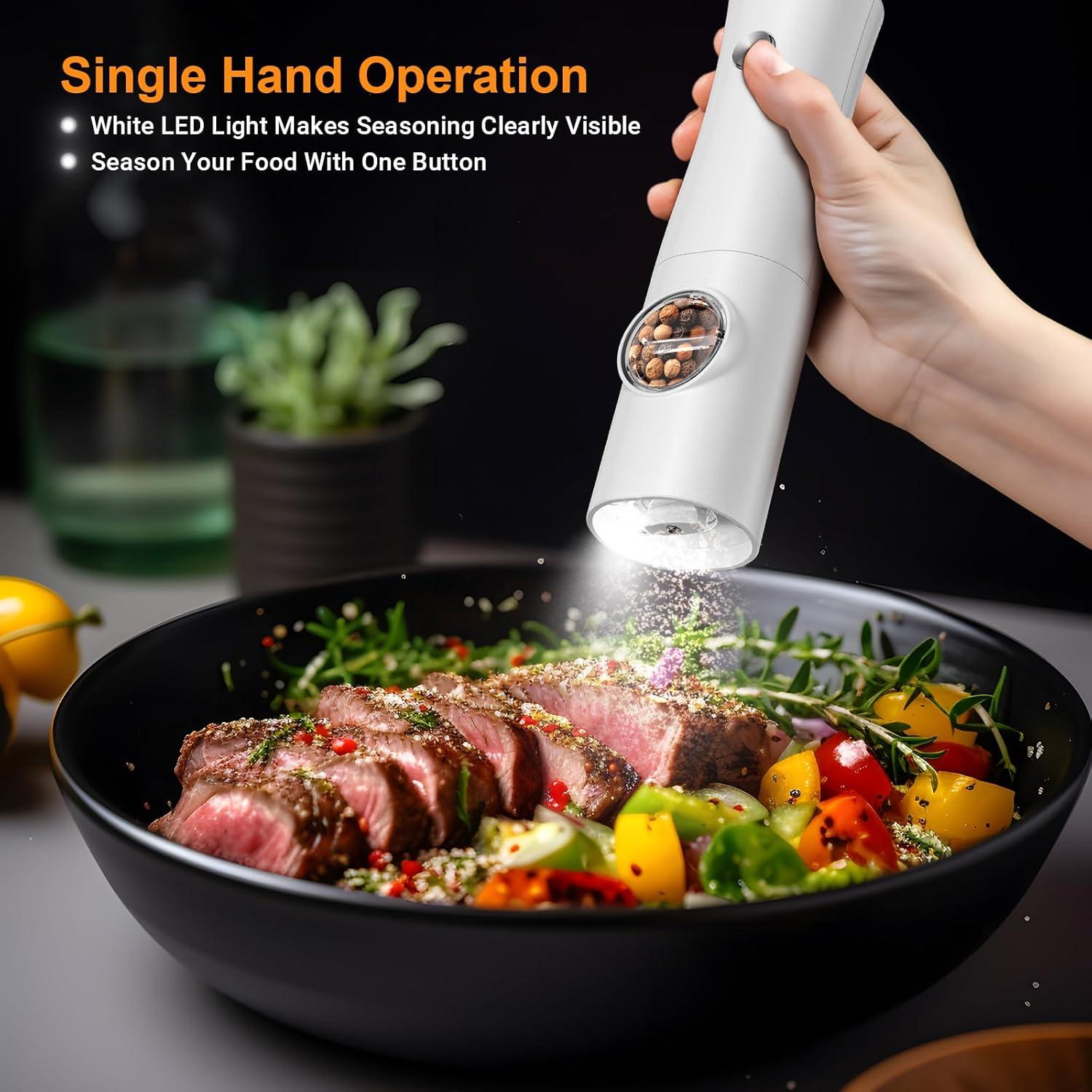 Juego de Molinillos Eléctricos de Sal y Pimienta Arcselong