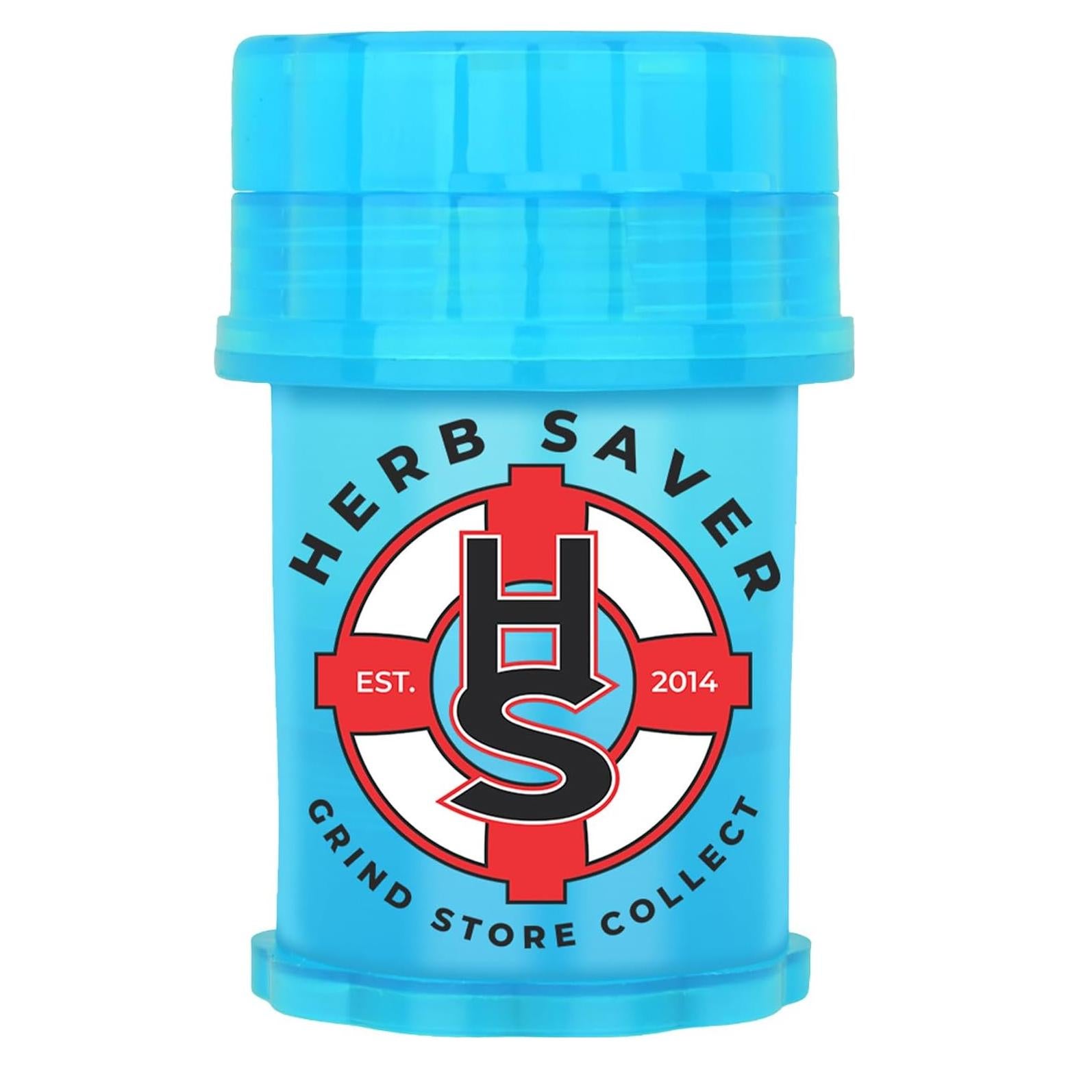 Molino de Hierbas HS Grande - Plástico Médico, Portátil, Azul