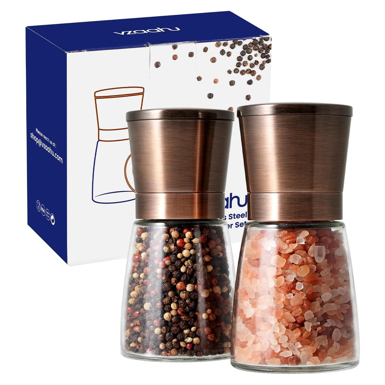 Set de 2 Molinillos de Sal y Pimienta Vzaahu Cobre 142g