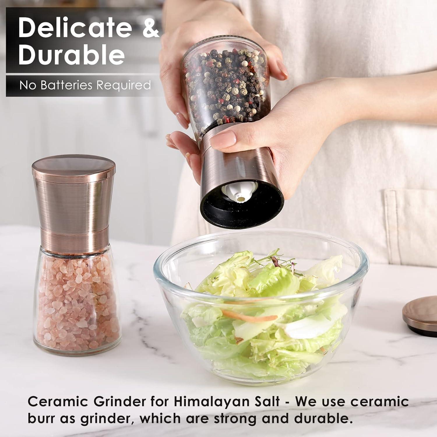 Set de 2 Molinillos de Sal y Pimienta Vzaahu Cobre 142g