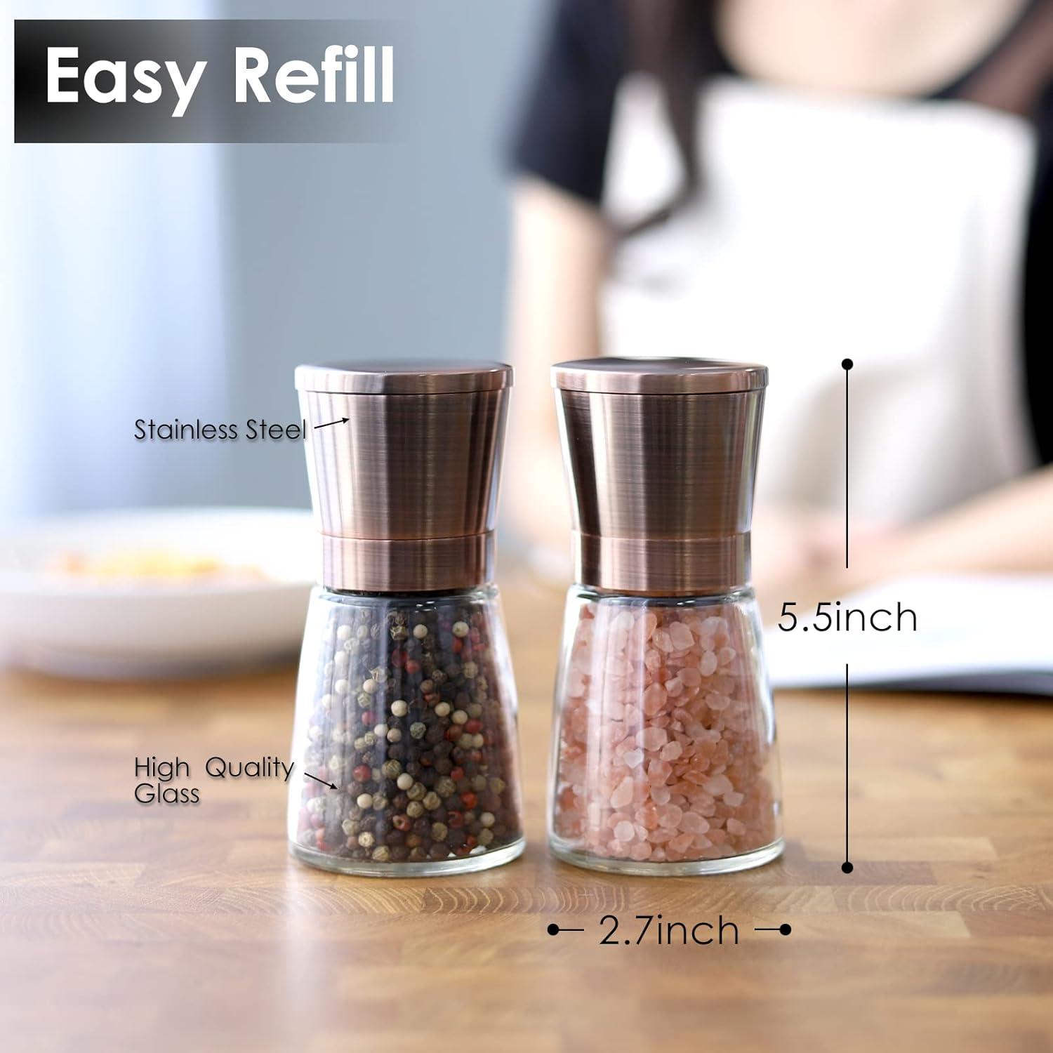 Set de 2 Molinillos de Sal y Pimienta Vzaahu Cobre 142g