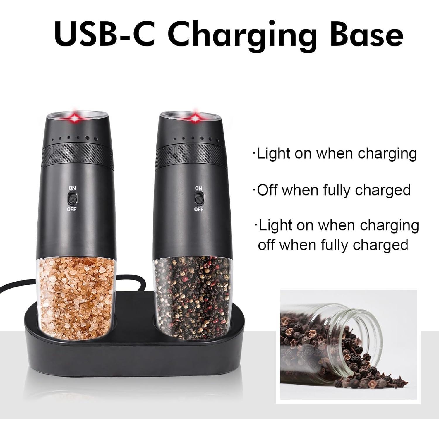 Juego de Molinillos Eléctricos Indelala con Luz LED y 6 Niveles