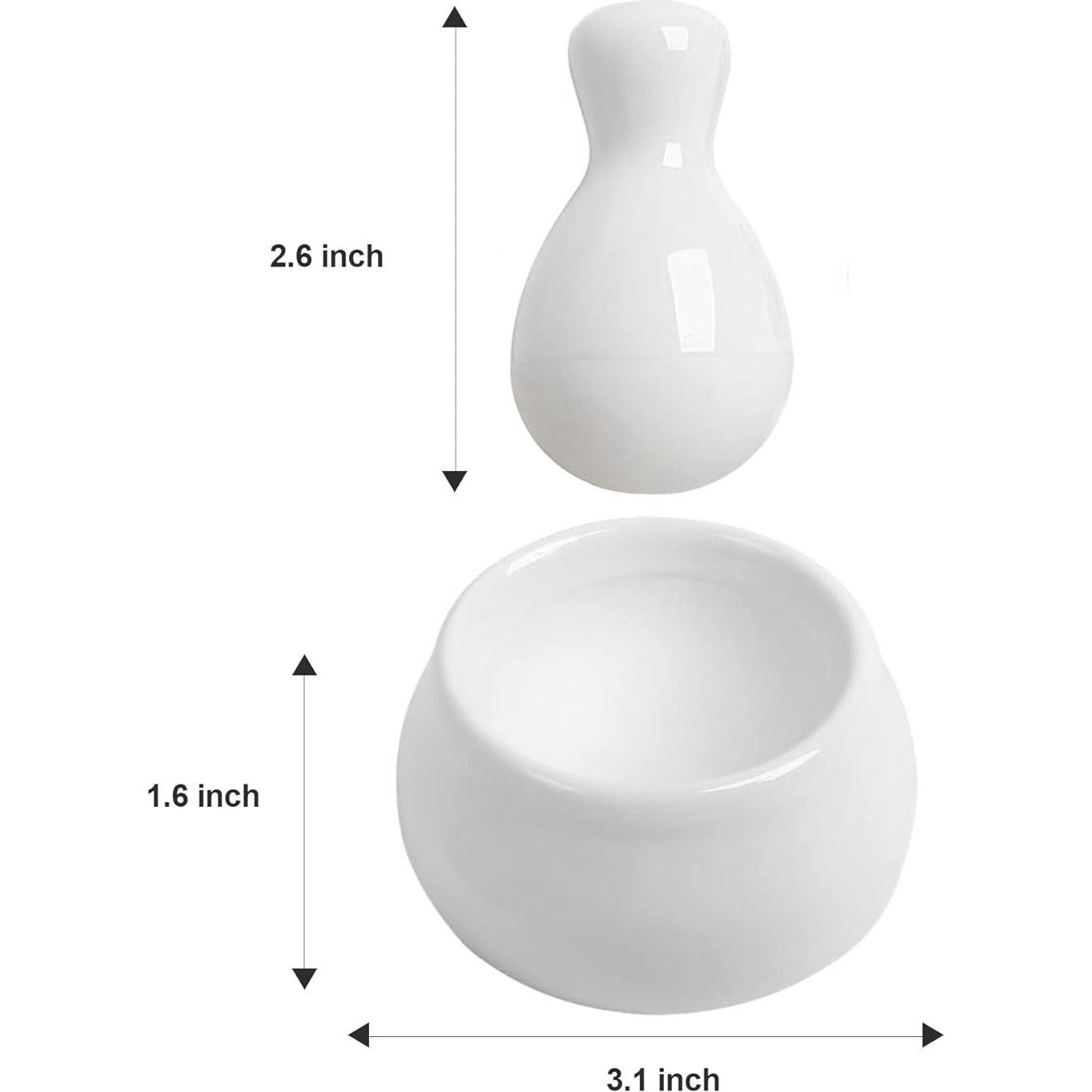 Juego de Mortero y Mano Howise 6.35 cm para Moler Especias